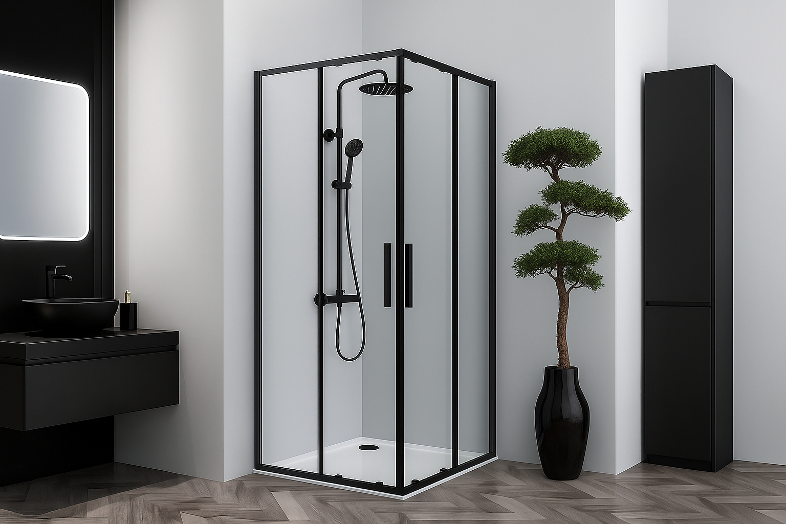 Hochwertige Eckduschkabinen im Onlineshop home36o.shop