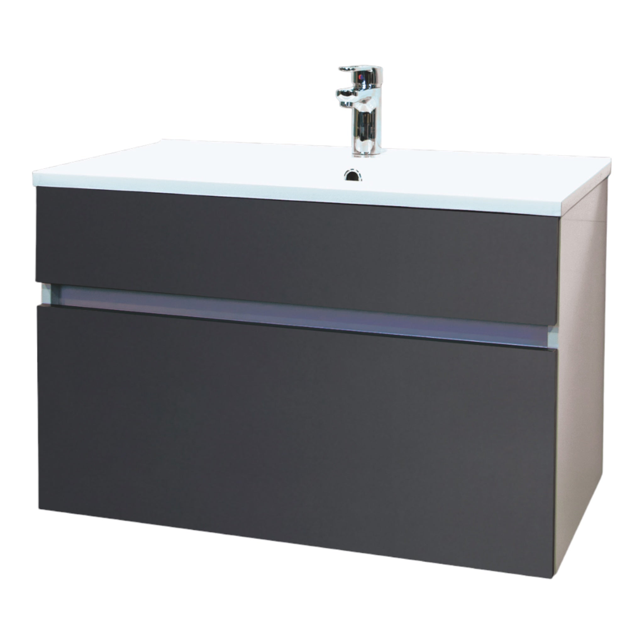 Washbasin base cabinet STELLA 80 ANTHRACITE