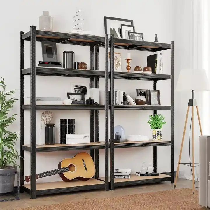Heavy-duty shelf black 90x40x180 cm