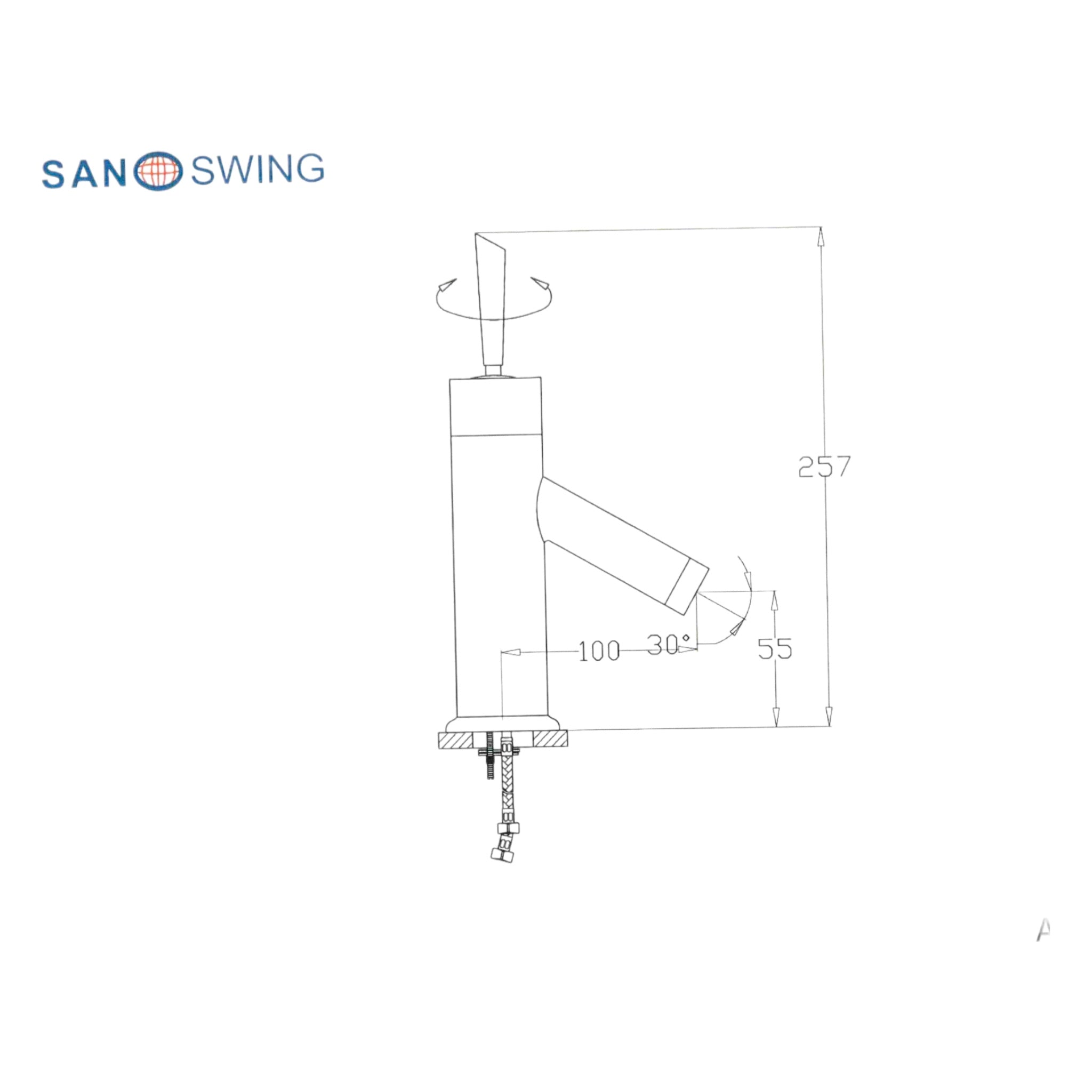SANOSWING Waschbecken Armatur