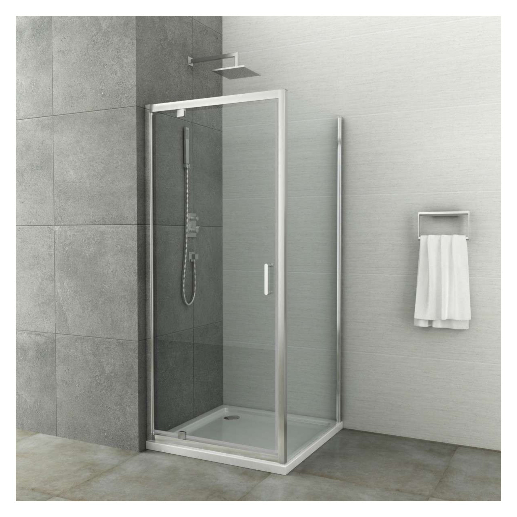 Elite Chrom Schwenktür mit Easy Clean | 2 verschiedenen Größen