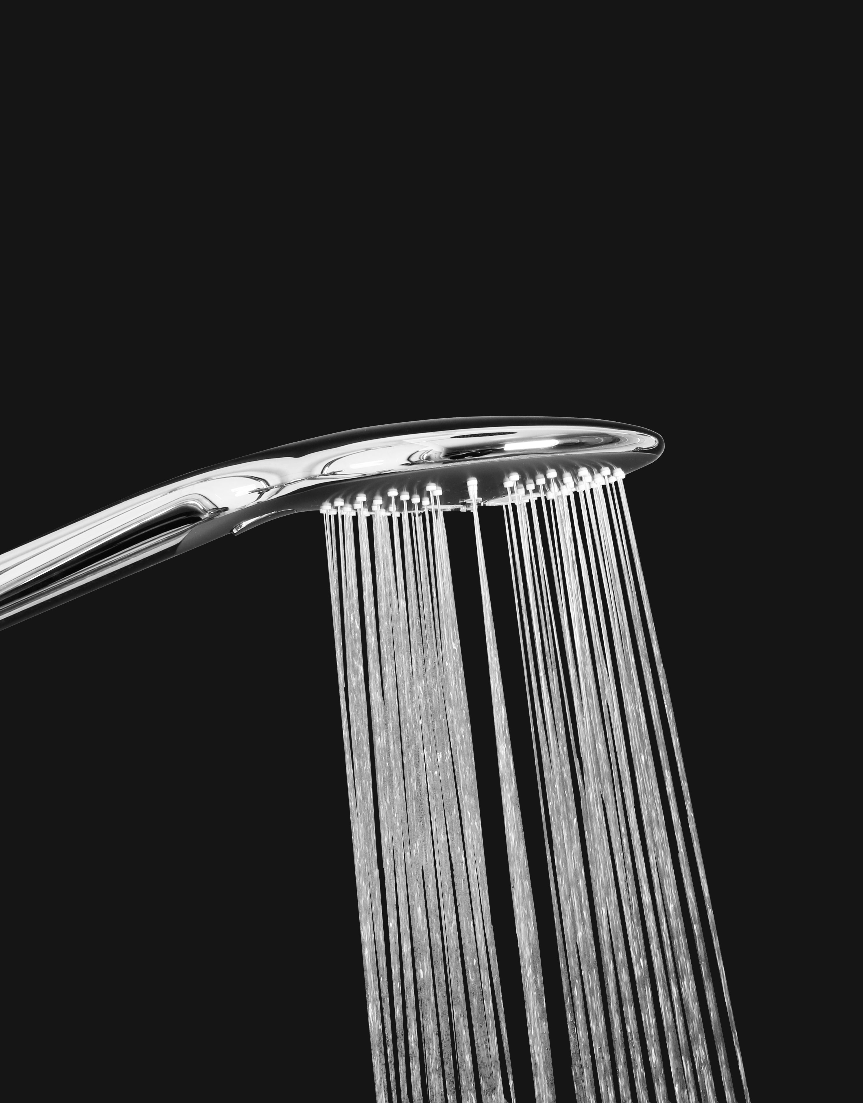 Hand shower in chrome 15 cm with 3 functions 