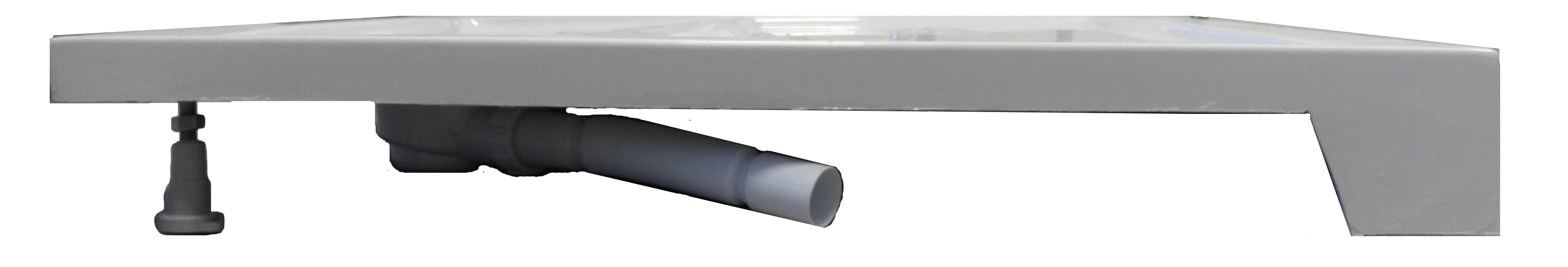 Acrylic corner shower cup 90x90x12 cm