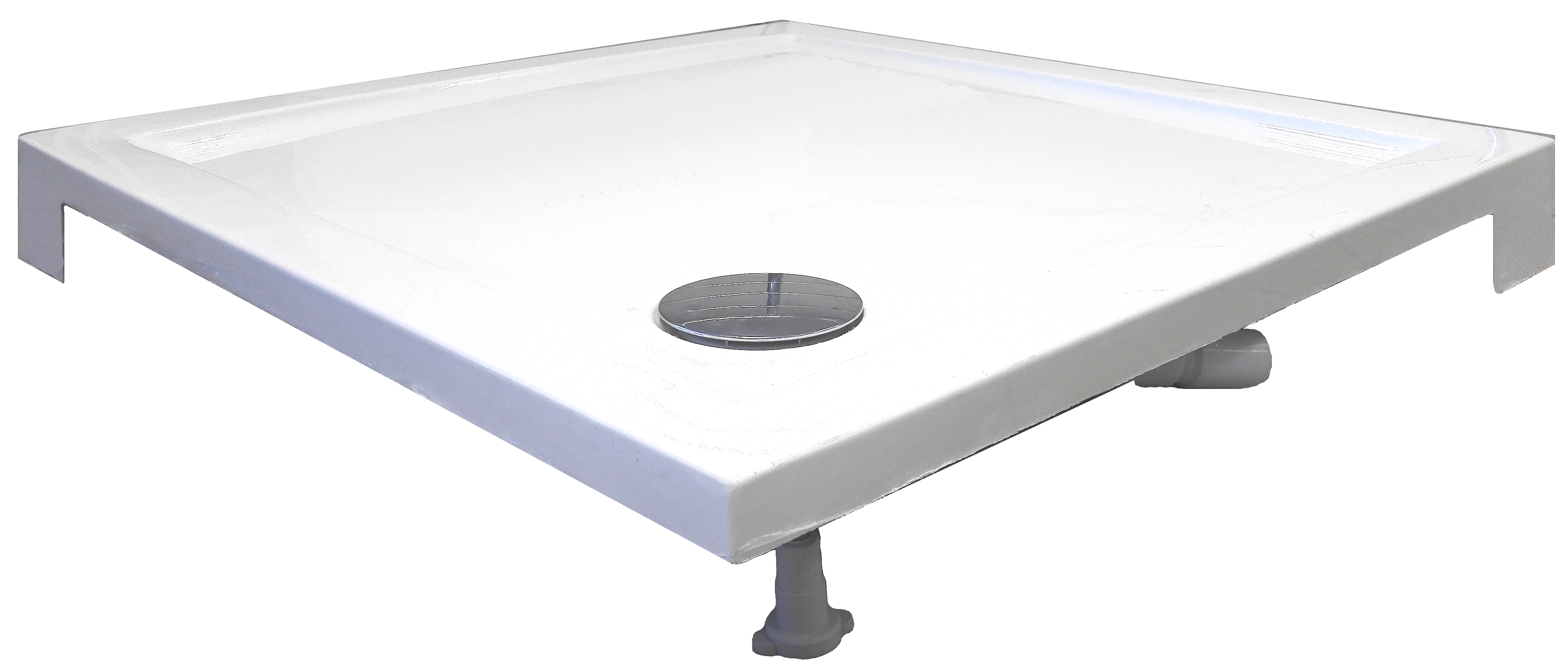 Acrylic corner shower cup 90x90x12 cm