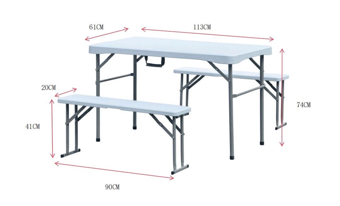 Design marquee set foldable 113x61x74 cm