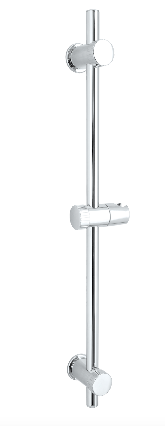 Chrome shower rail with bracket 
