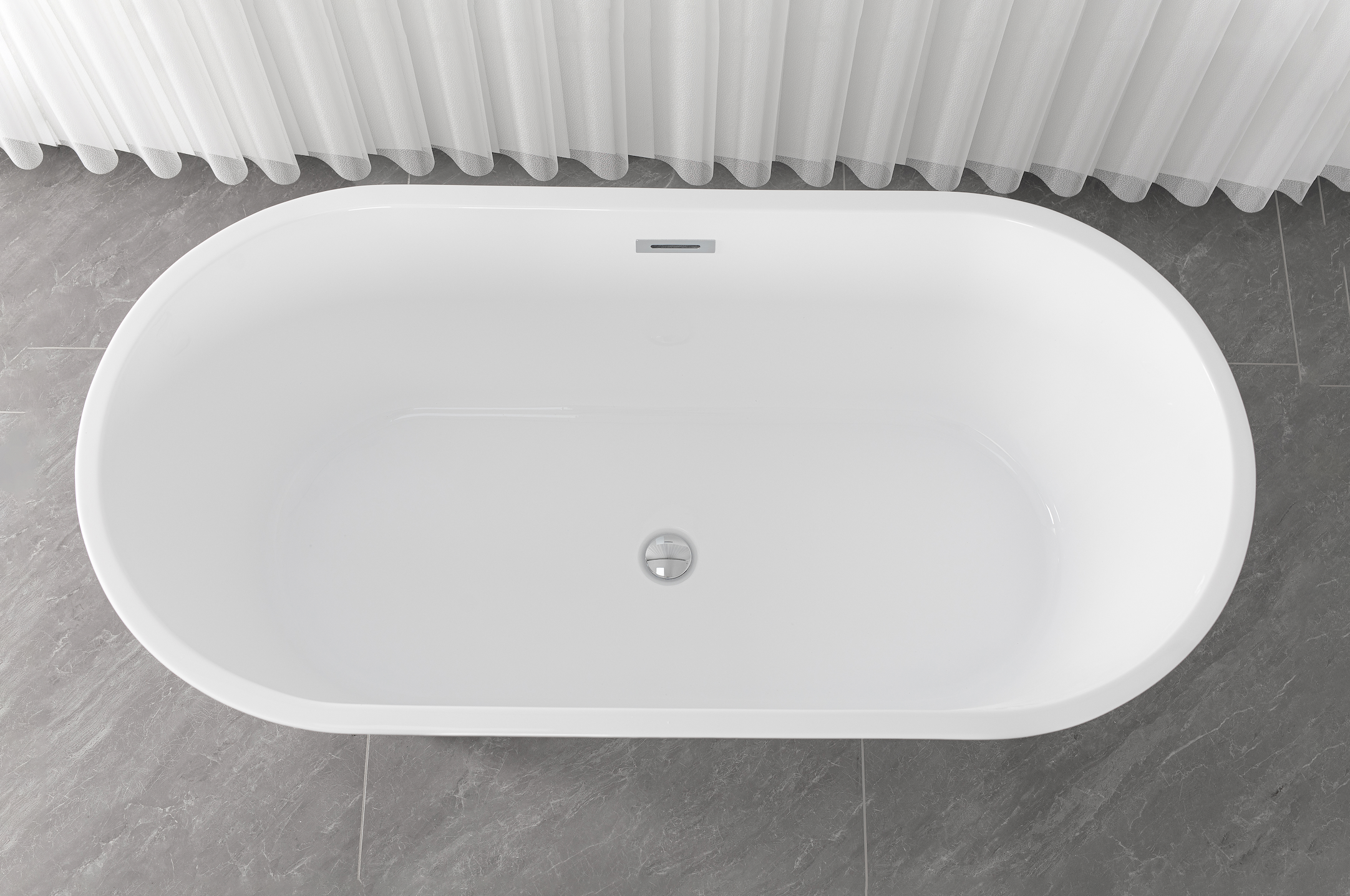 Freestanding bathtub YORK 170 x 75 x 58 cm