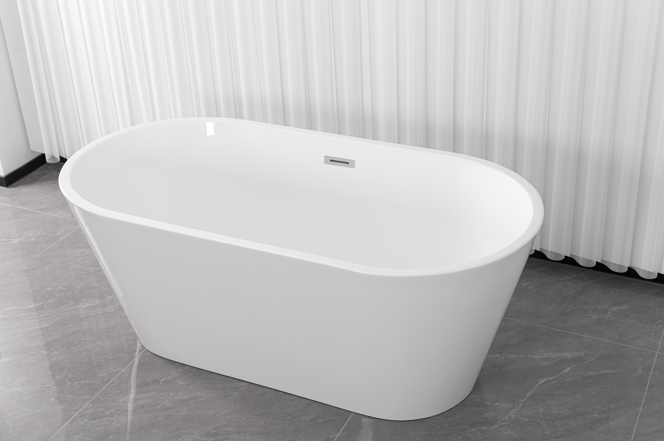 Freestanding bathtub YORK 170 x 75 x 58 cm