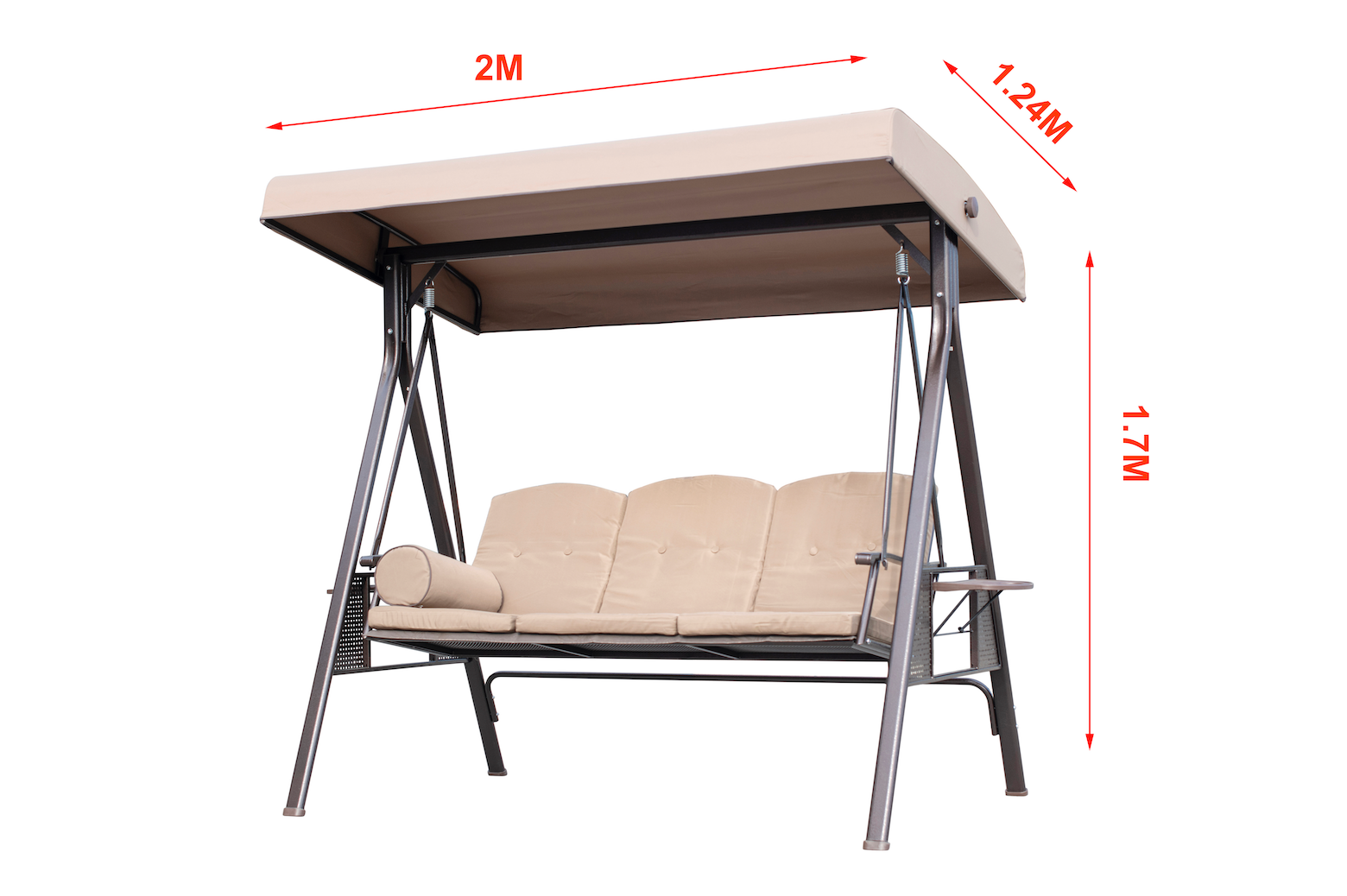 Hollywood swing beige 200x124x170 cm