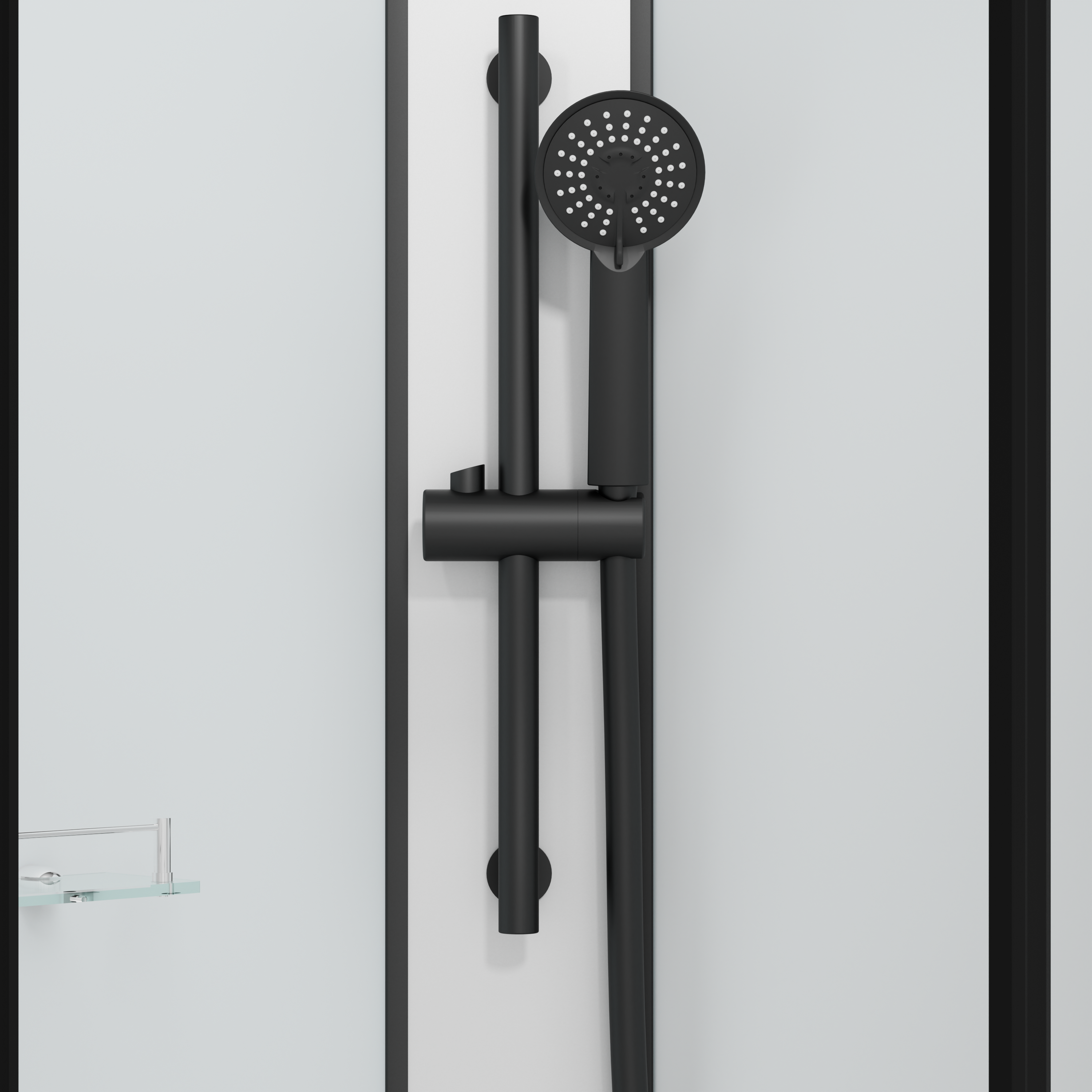 Complete shower enclosure DENVER BLACK - with quick assembly 90 x 90 x 210 cm