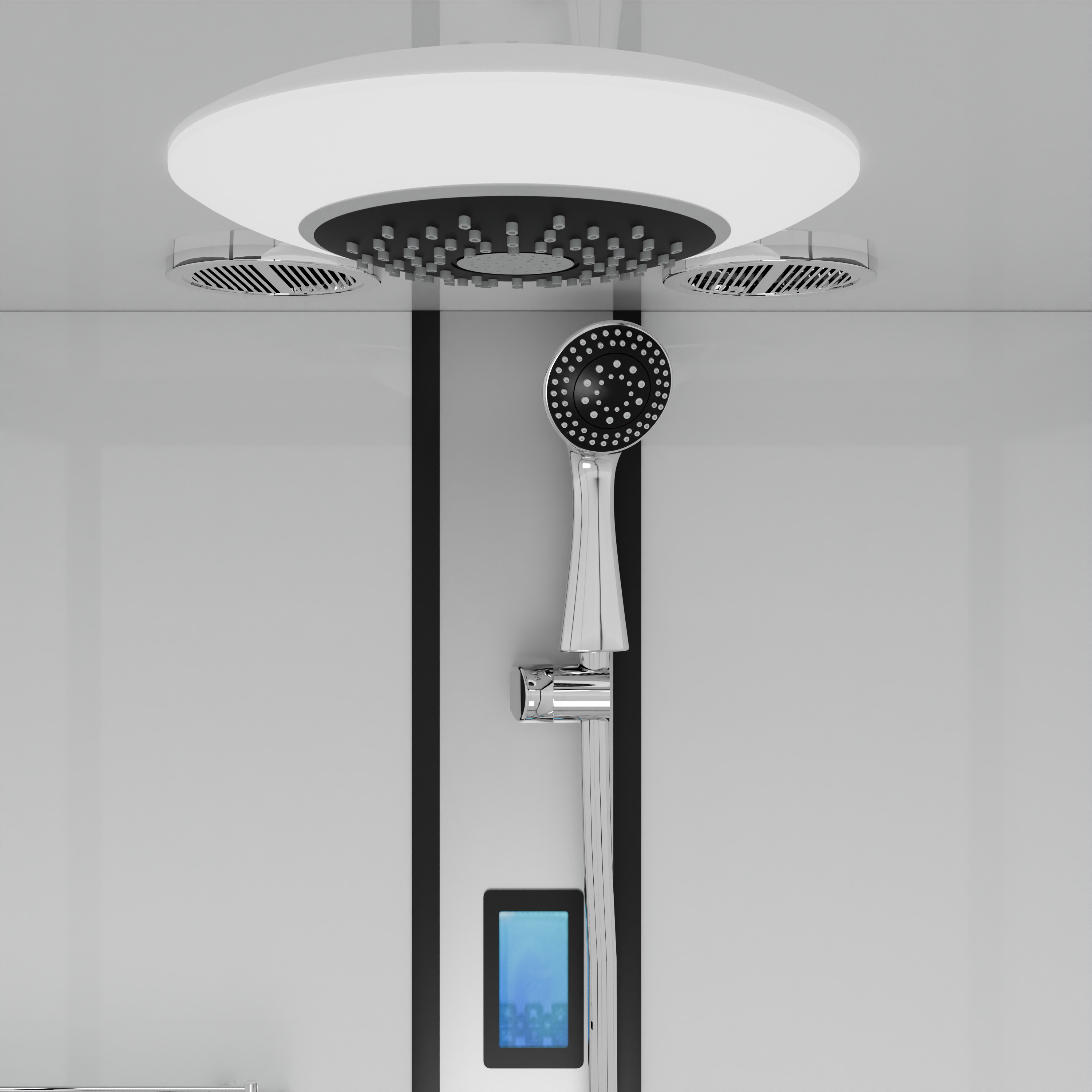 Complete shower enclosure NEW YORK BLACK - with quick assembly 90 x 160 x 215 cm