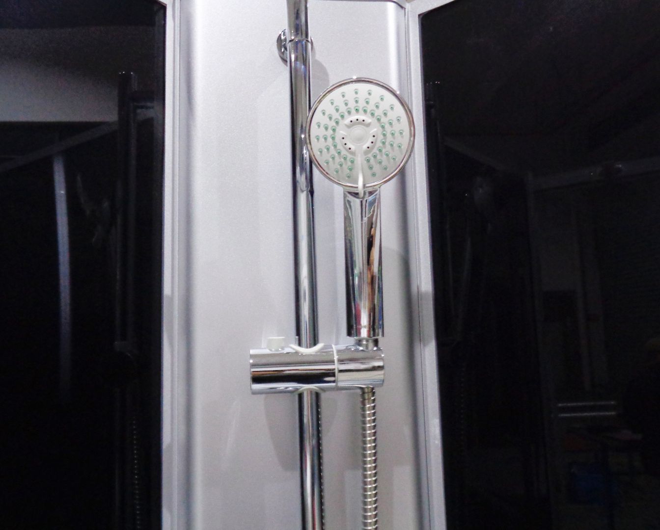 Complete shower cubicle RIO BLACK 90x90x204 cm