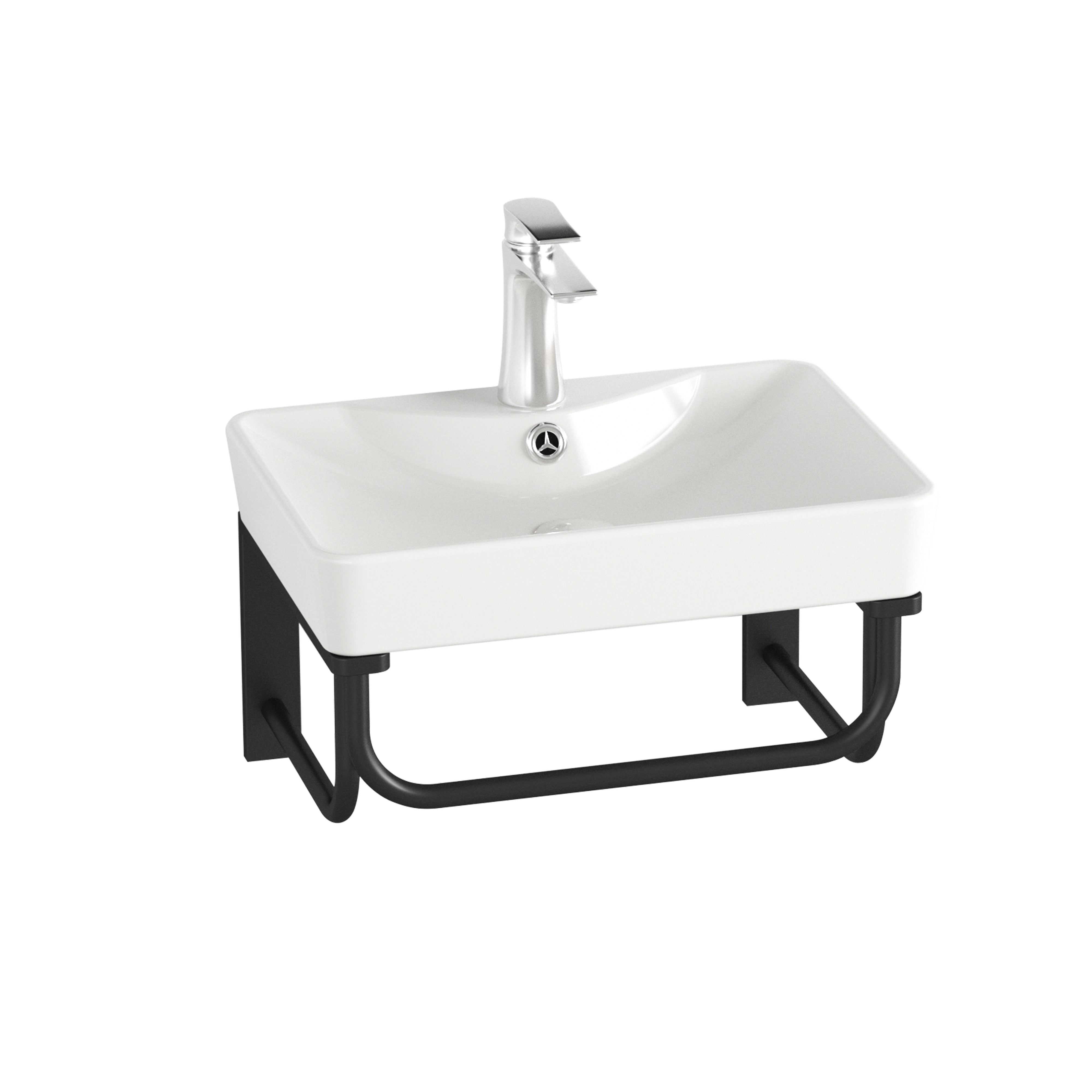 DELTA 41 washbasin console set with mirror and shelf