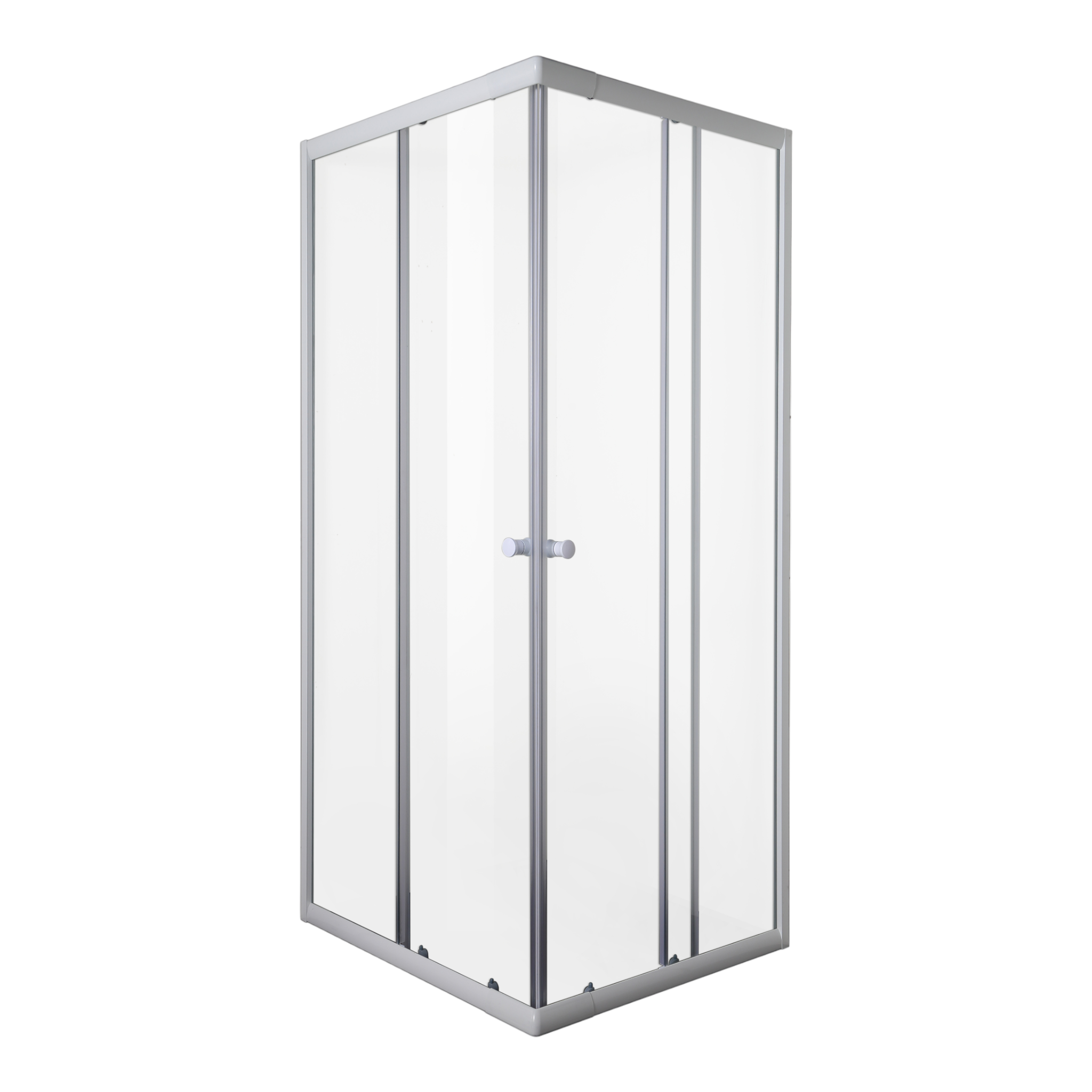 SANODUSCH Eckduschkabine 78,5-90x78,5-90x190 cm | Klarglas