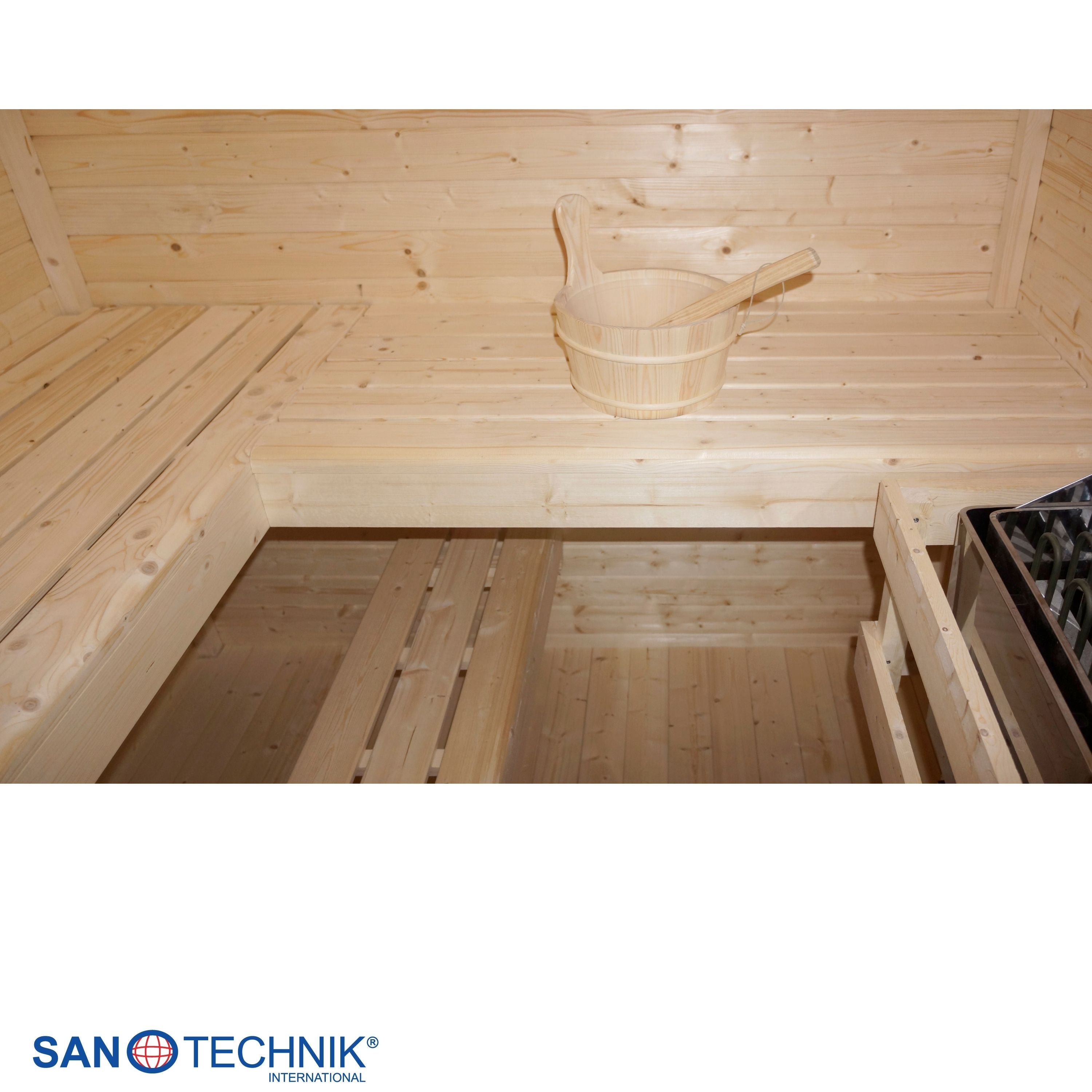 Outdoor sauna VAASA for 4 - 5 people with changing room
