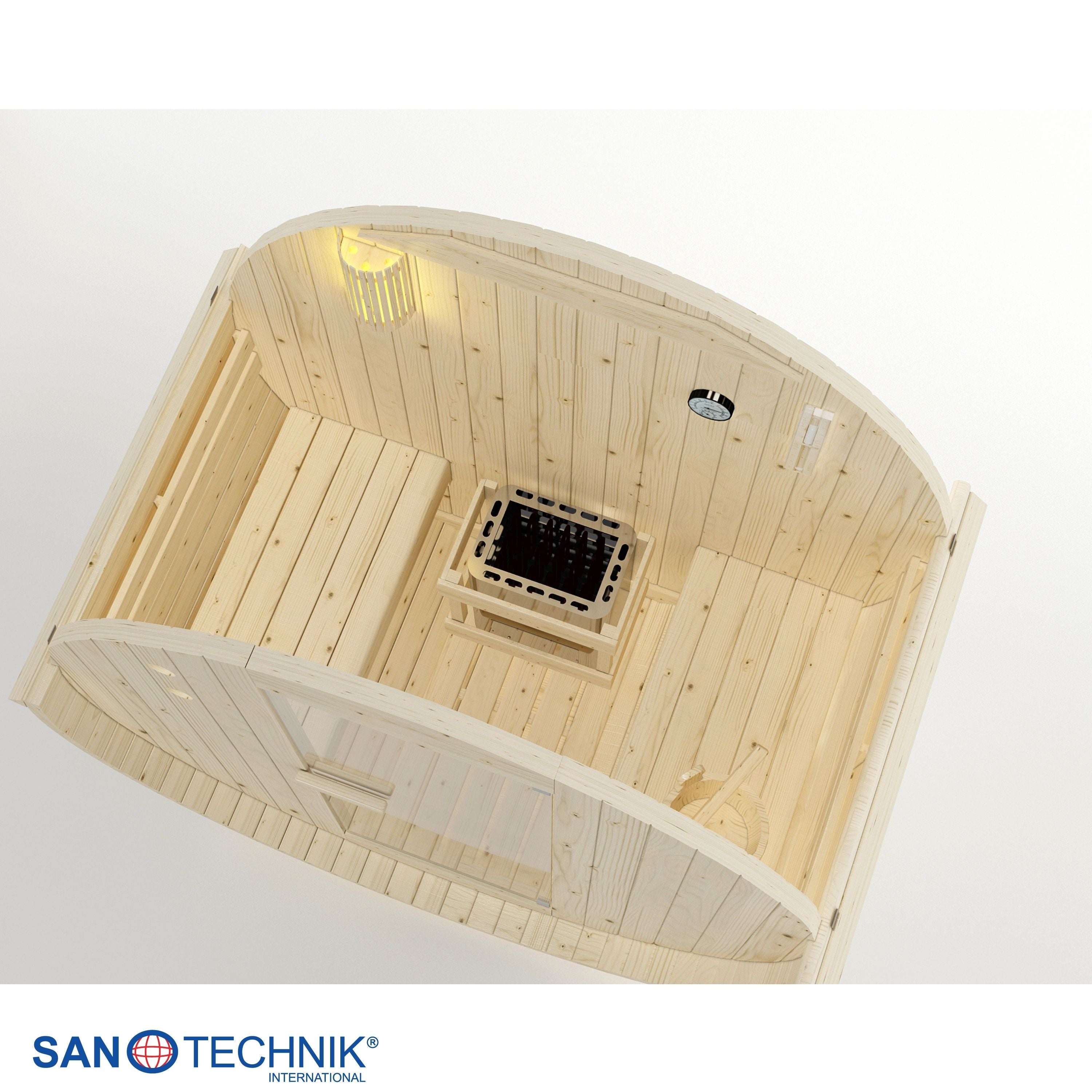 Sauna de barril al aire libre TROMSÖ M para 2 personas