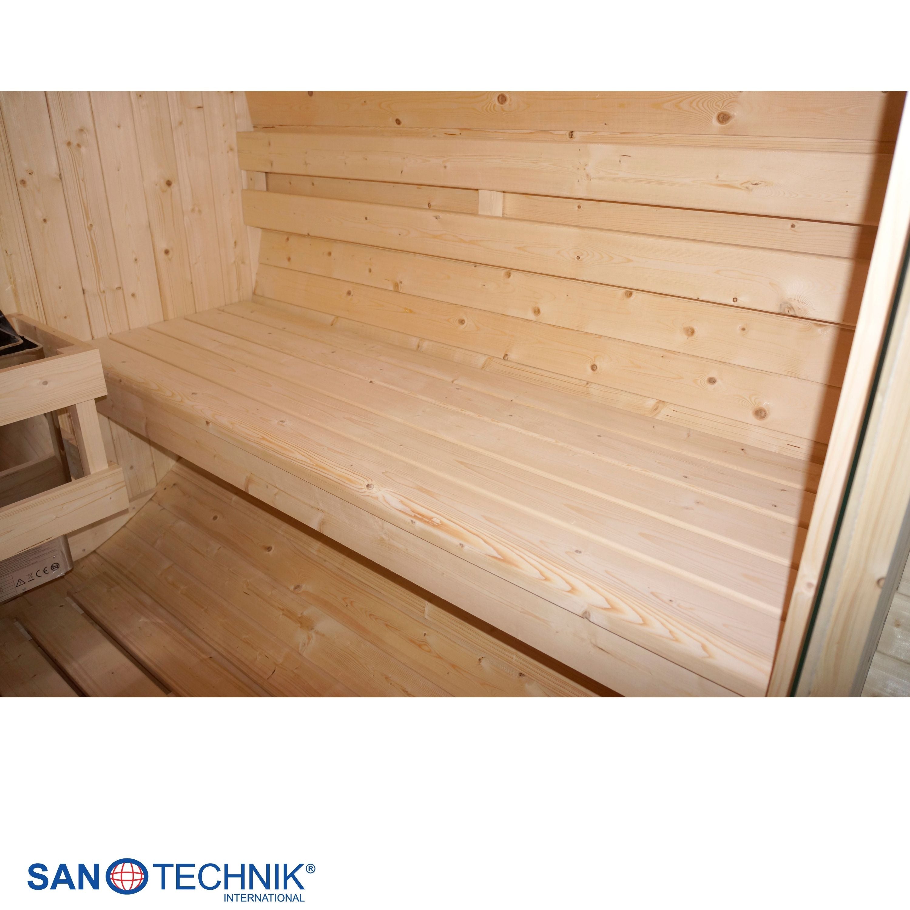 Sauna de barril al aire libre TROMSÖ L para 4 personas
