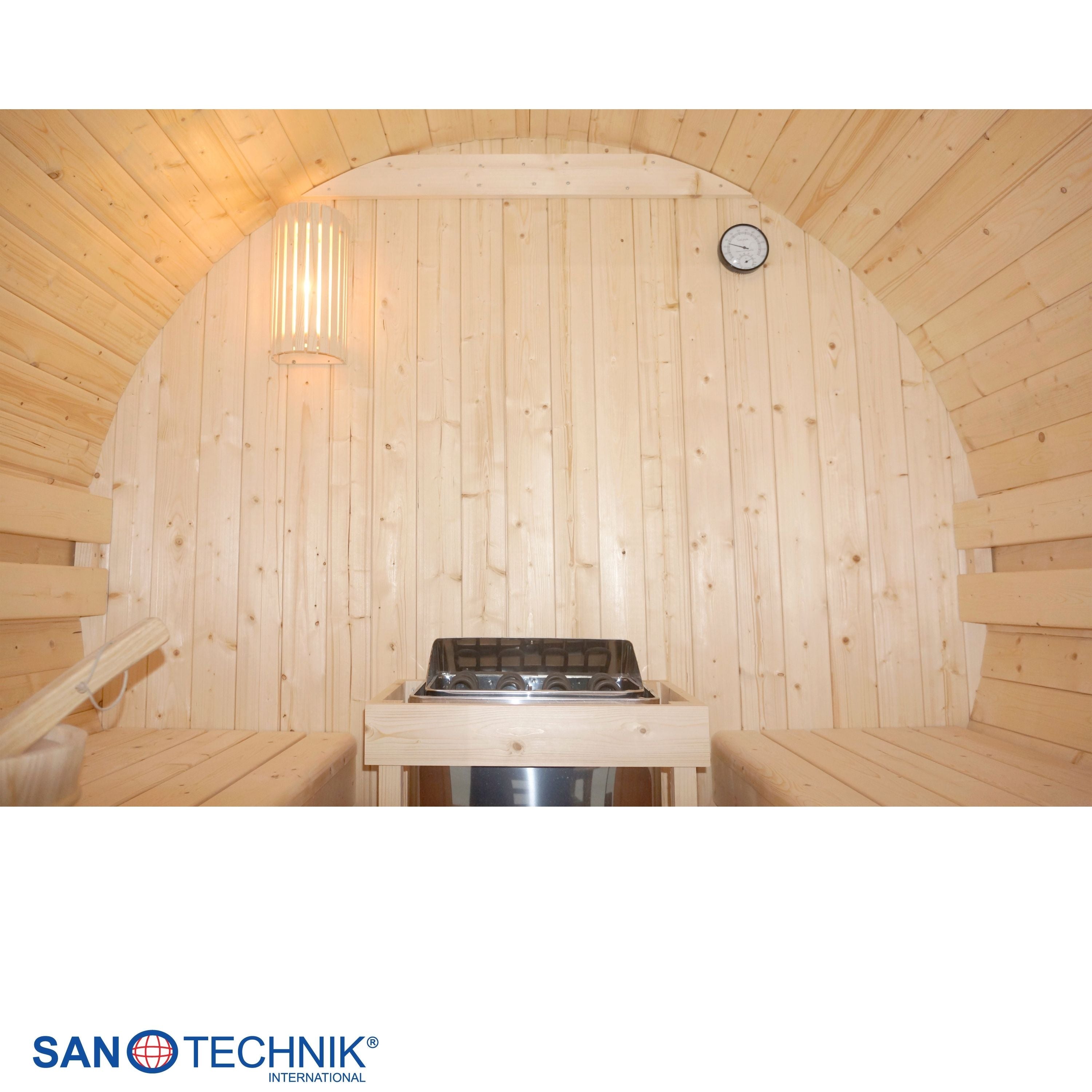 Sauna de barril al aire libre TROMSÖ L para 4 personas