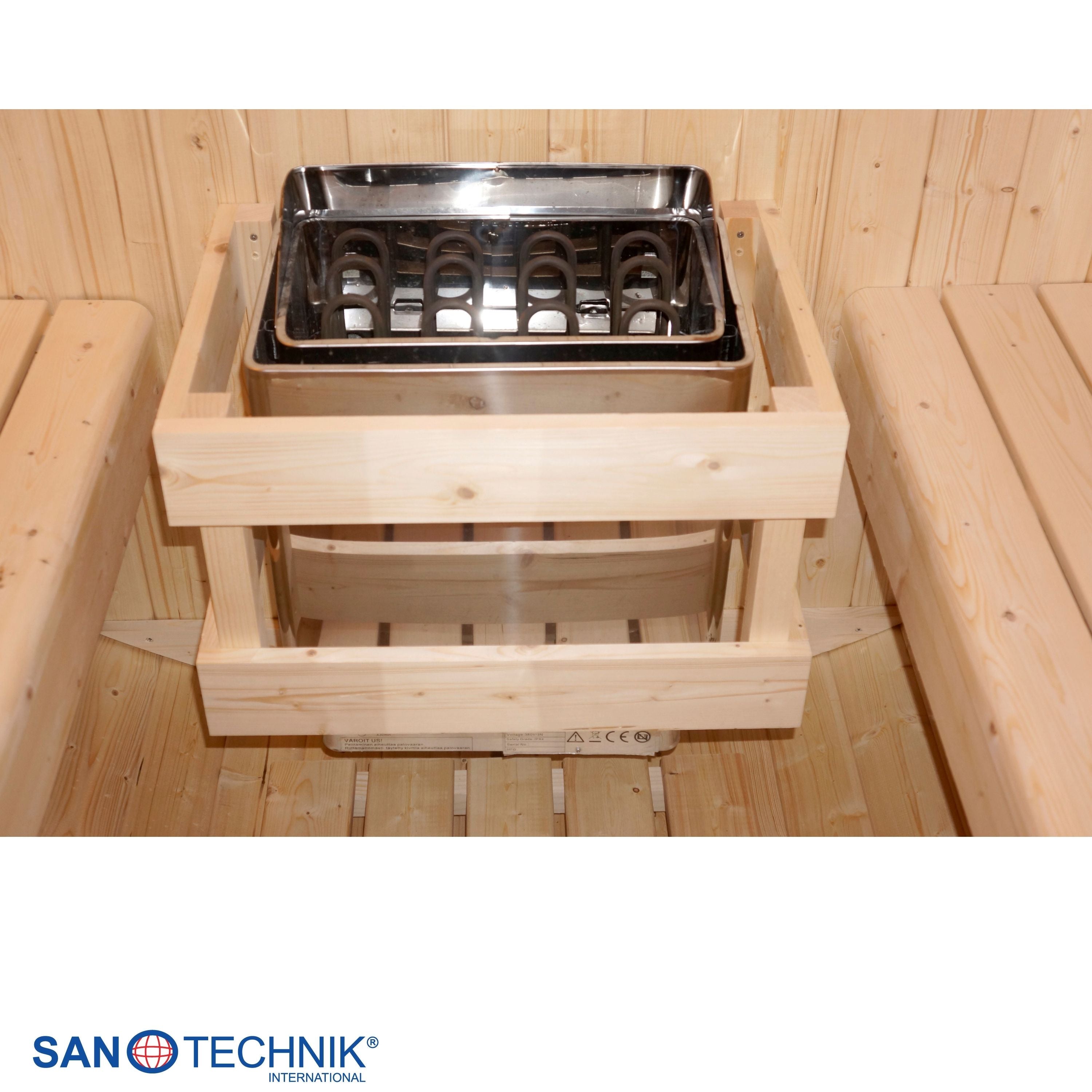 Sauna de barril al aire libre TROMSÖ L para 4 personas