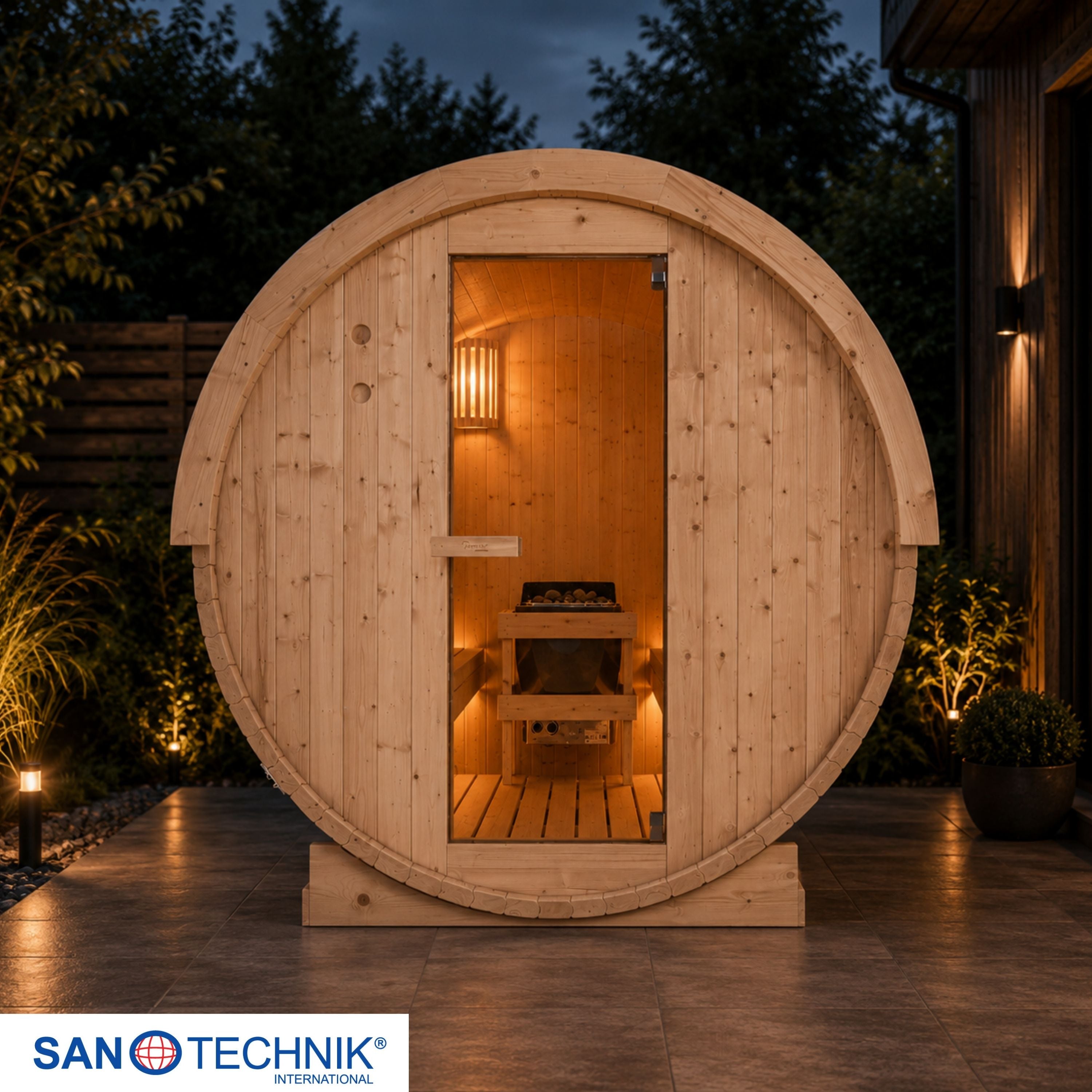 Outdoor Sauna NYBORG L for 6 people
