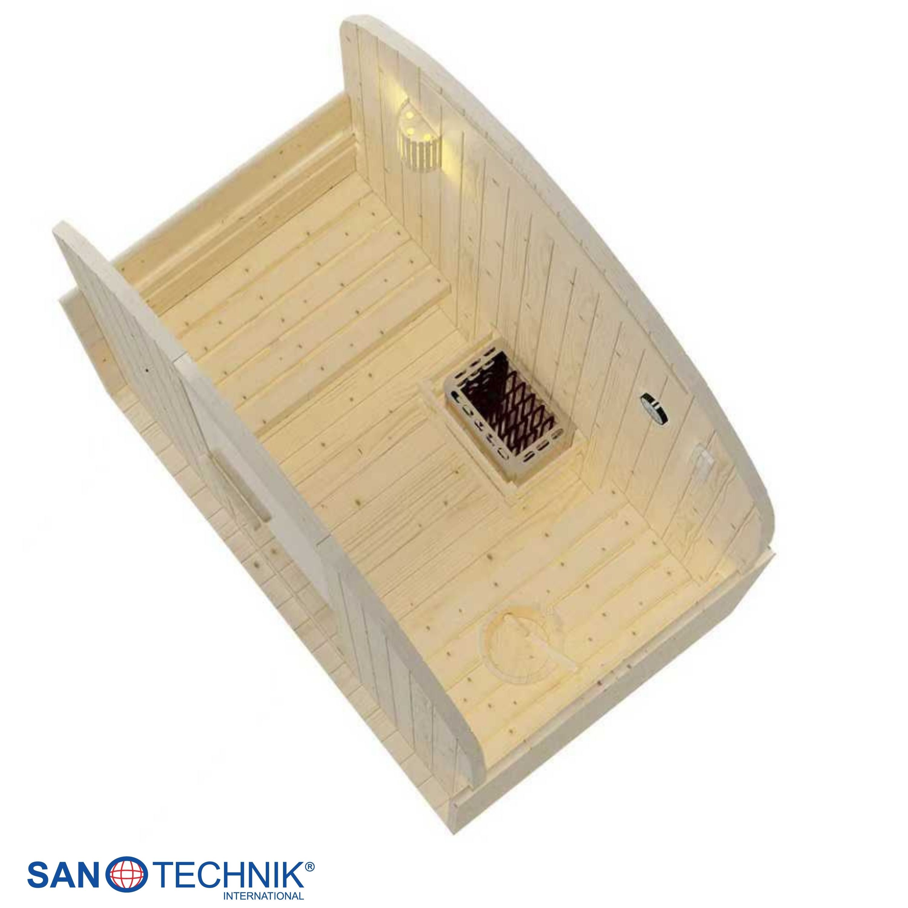 Outdoor sauna ISLAND L for 2 people