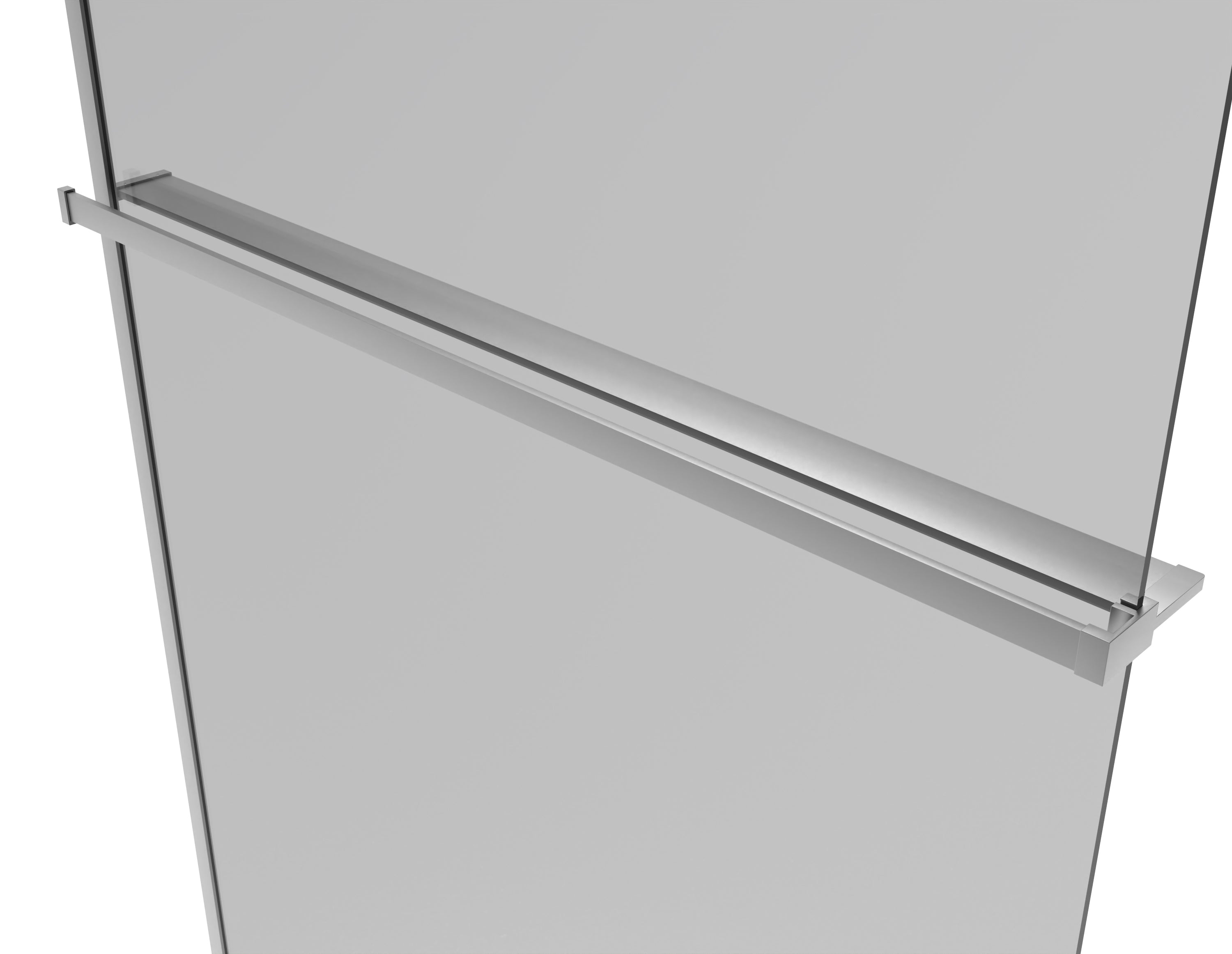 Towel holder + shelf for WALK IN aluminum chrome 120 cm