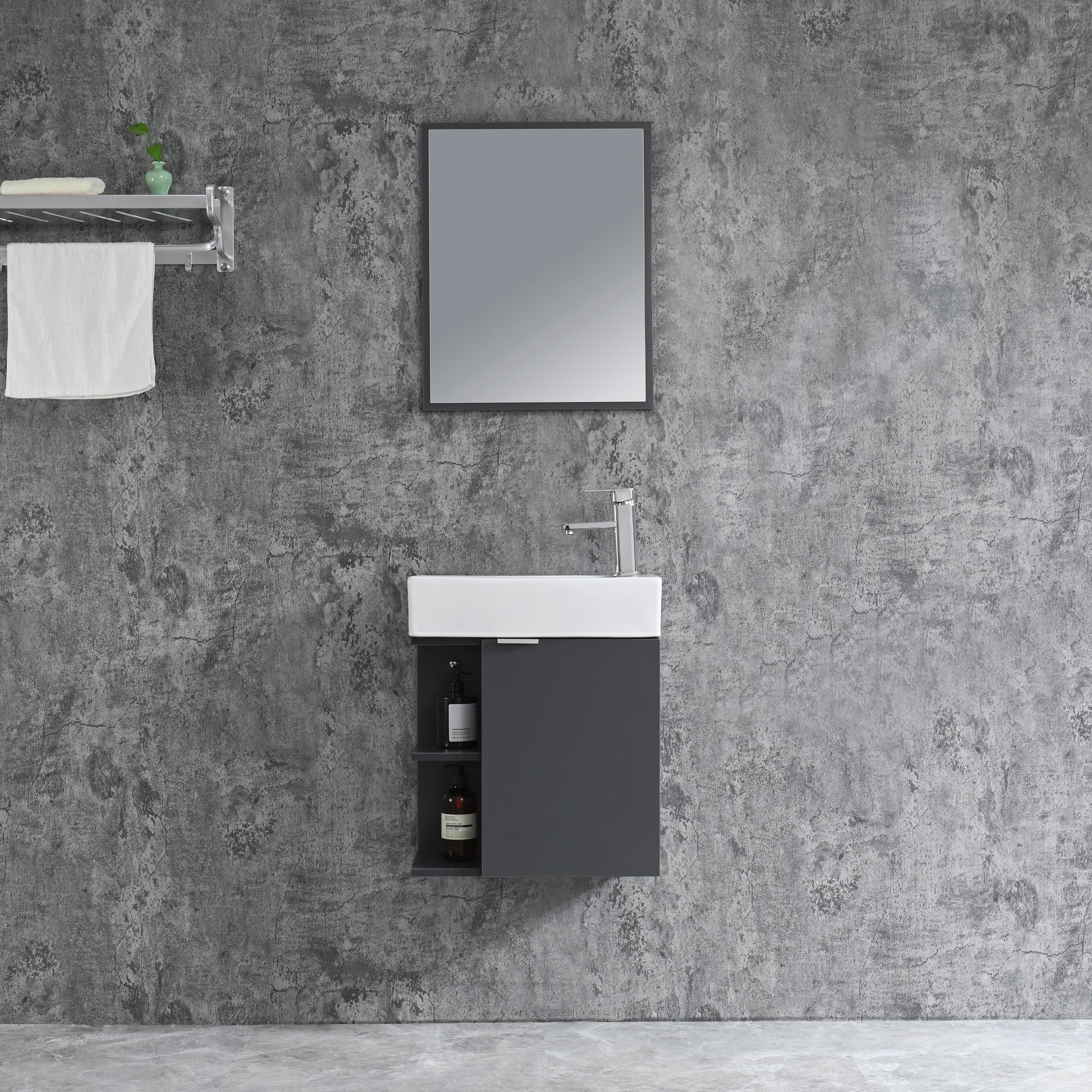 Bathroom furniture set SPRING 50 GREY