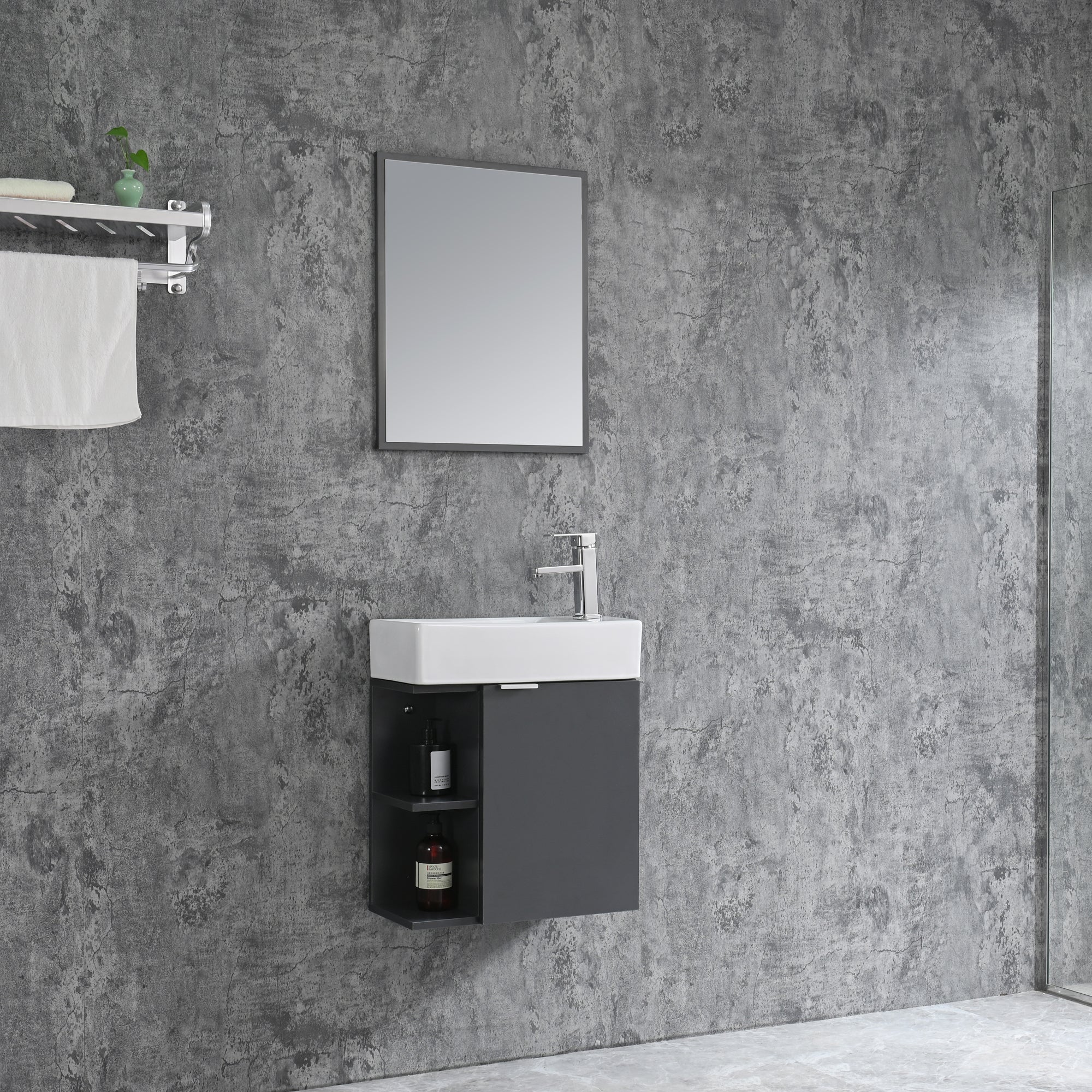Bathroom furniture set SPRING 50 GREY