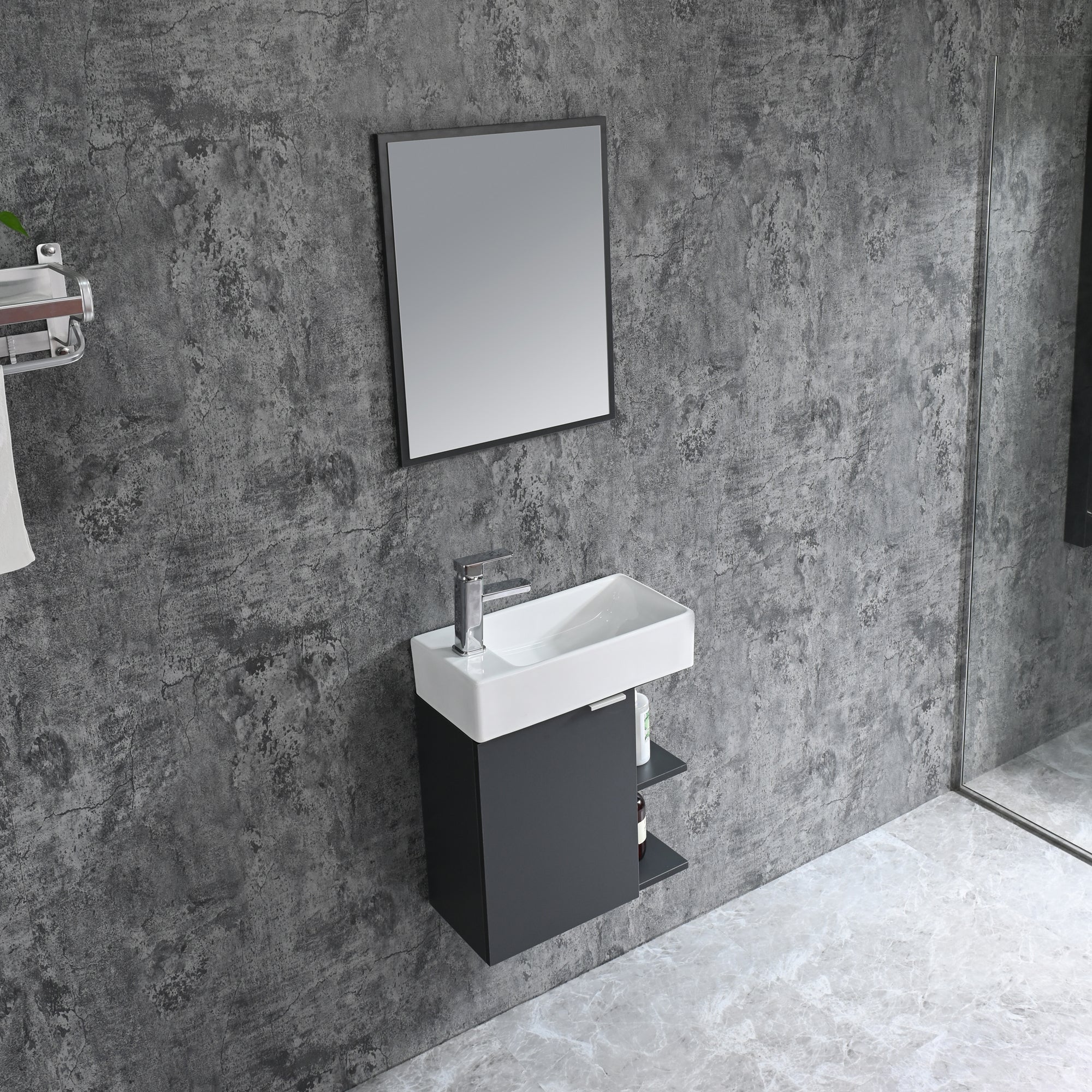 Bathroom furniture set SPRING 50 GREY