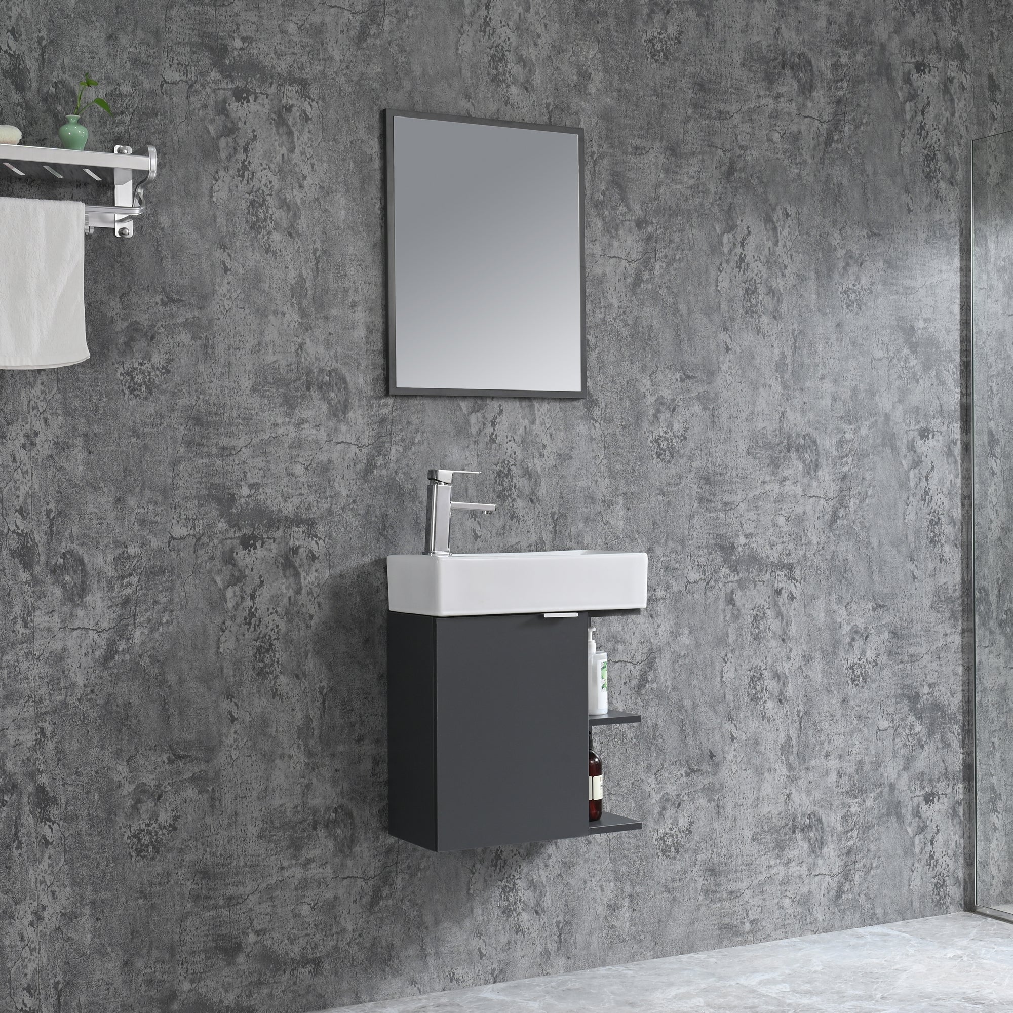 Bathroom furniture set SPRING 50 GREY