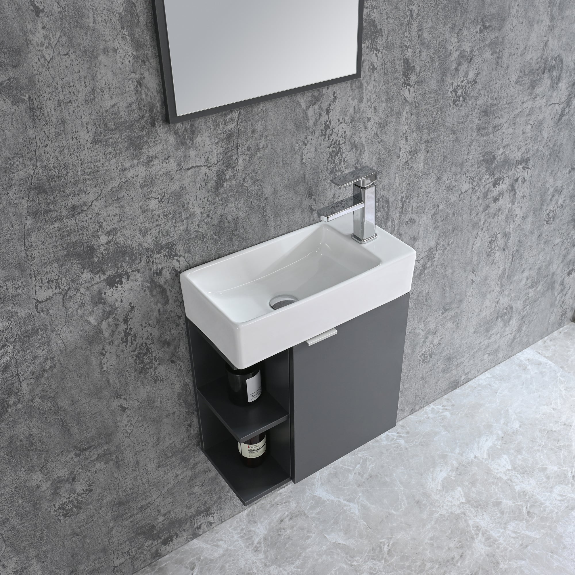 Bathroom furniture set SPRING 50 GREY