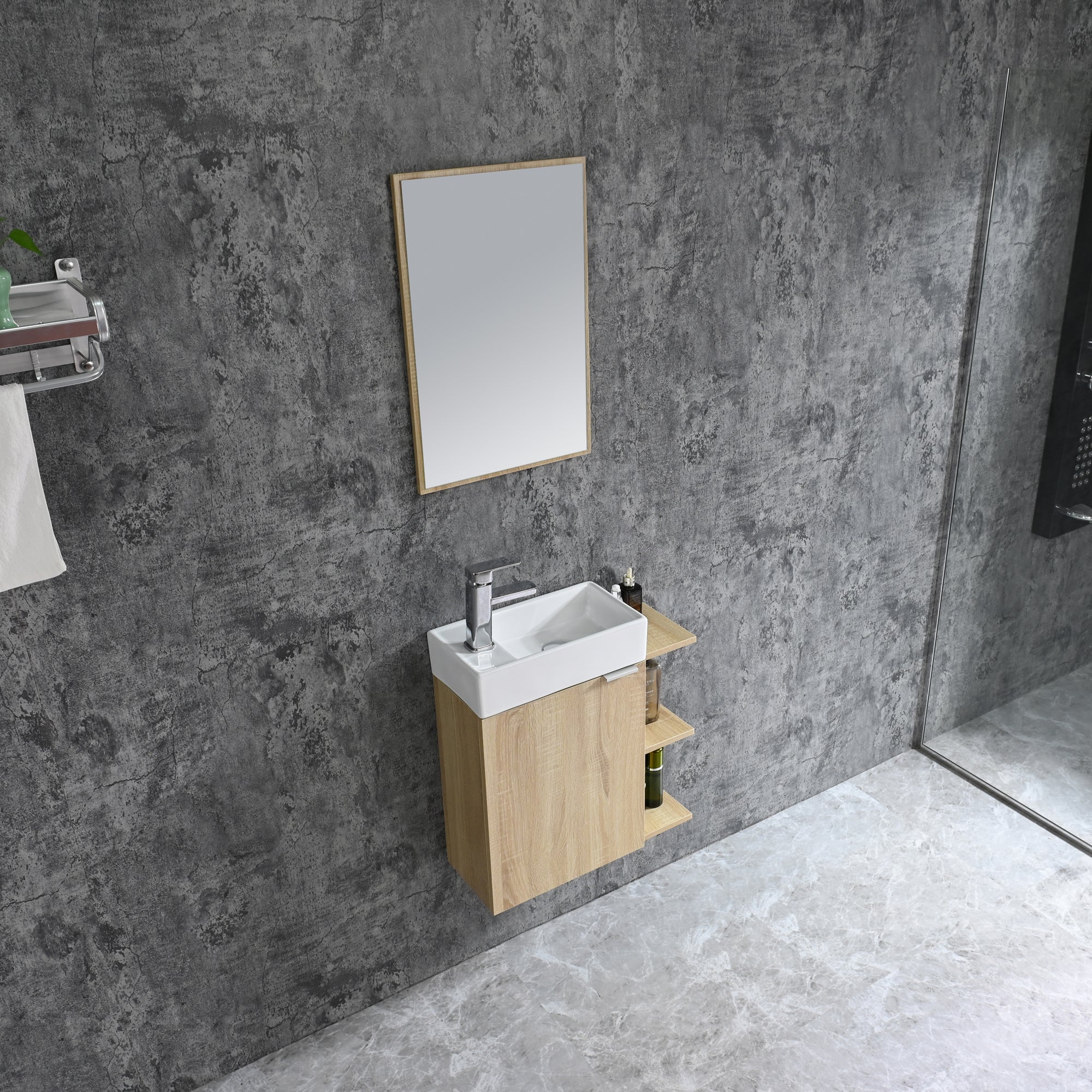 Bathroom furniture set CLOUD BROWN