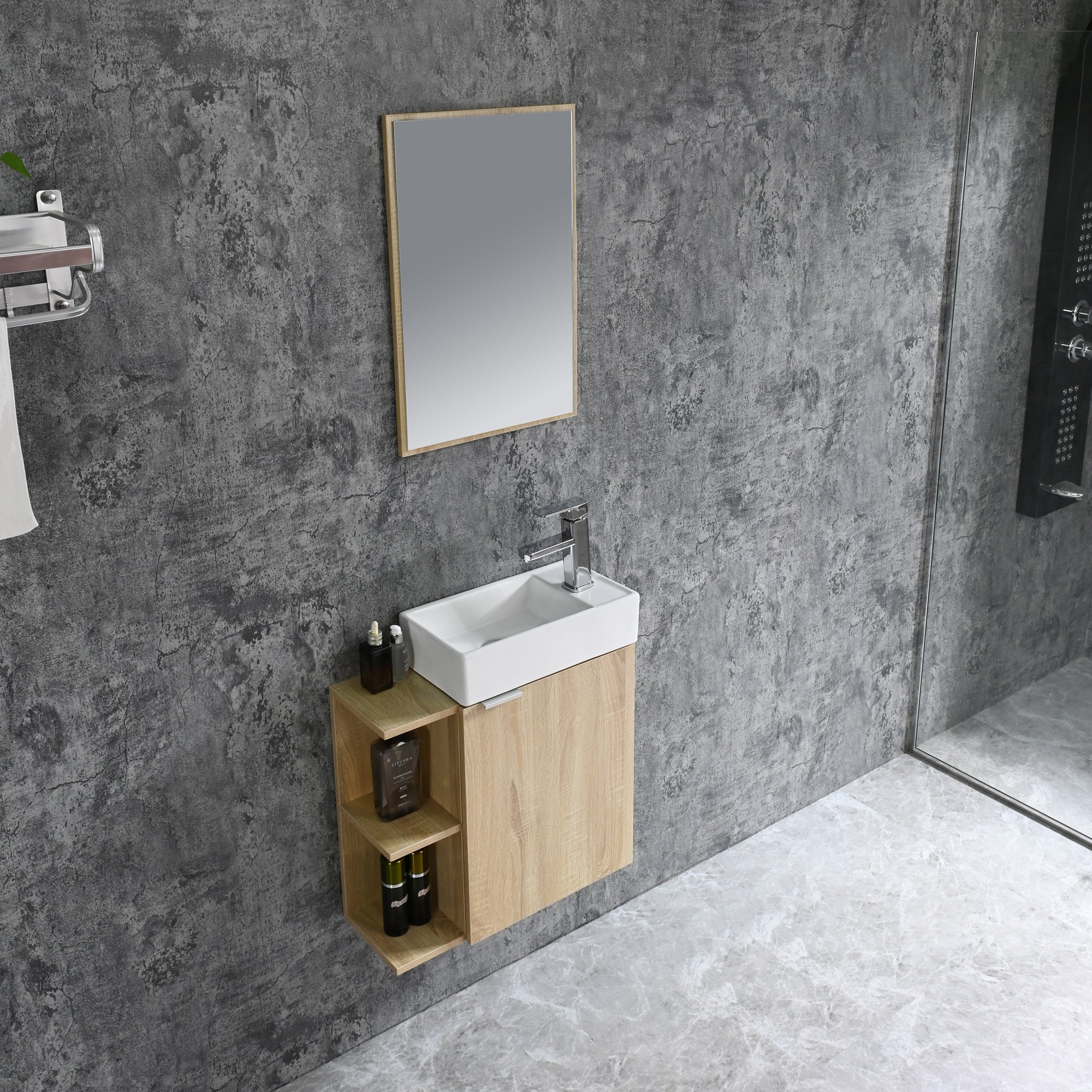 Bathroom furniture set CLOUD BROWN