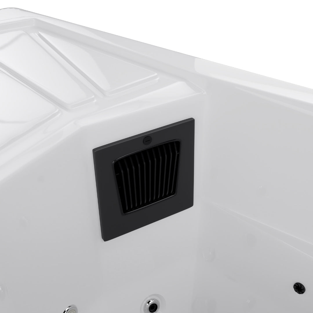 Ice &amp; Warm Bath ICE BAD WHITE incl. cover + steps 210x110x80 cm