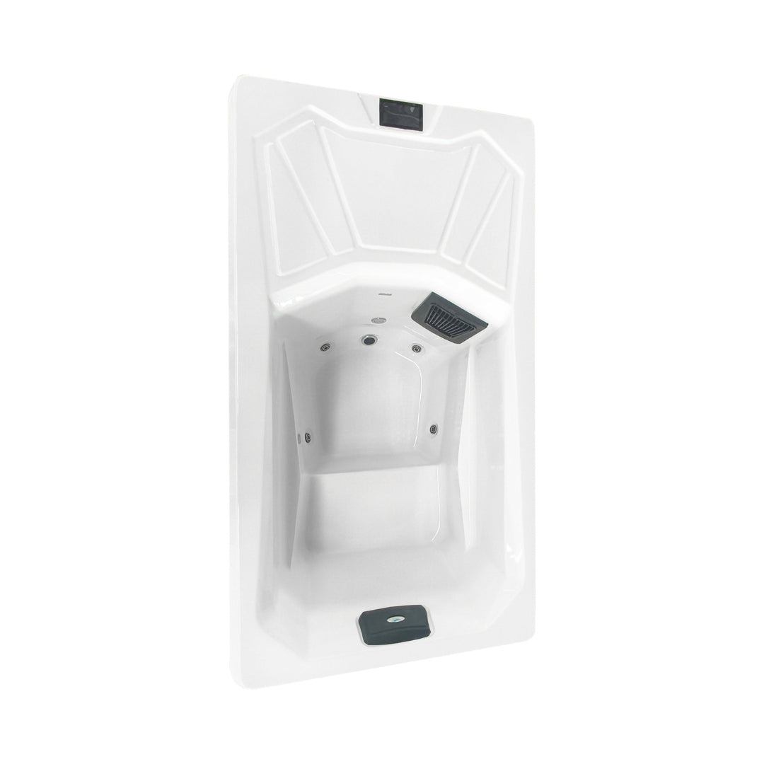 Eis-& Wärmebad ICE BAD WHITE inkl. Abdeckung + Stiege 210x110x80 cm