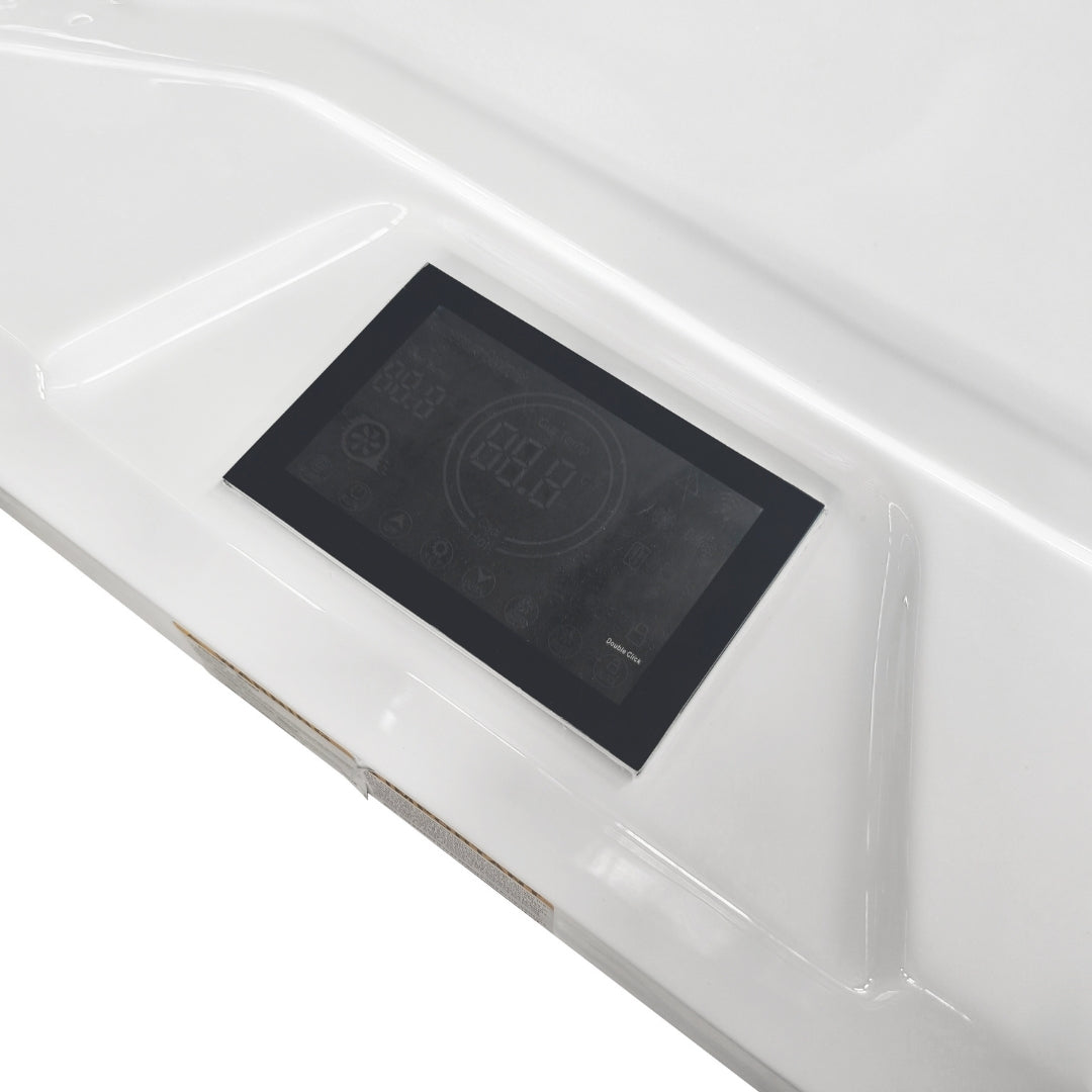 Ice &amp; Warm Bath ICE BAD WHITE incl. cover + steps 210x110x80 cm