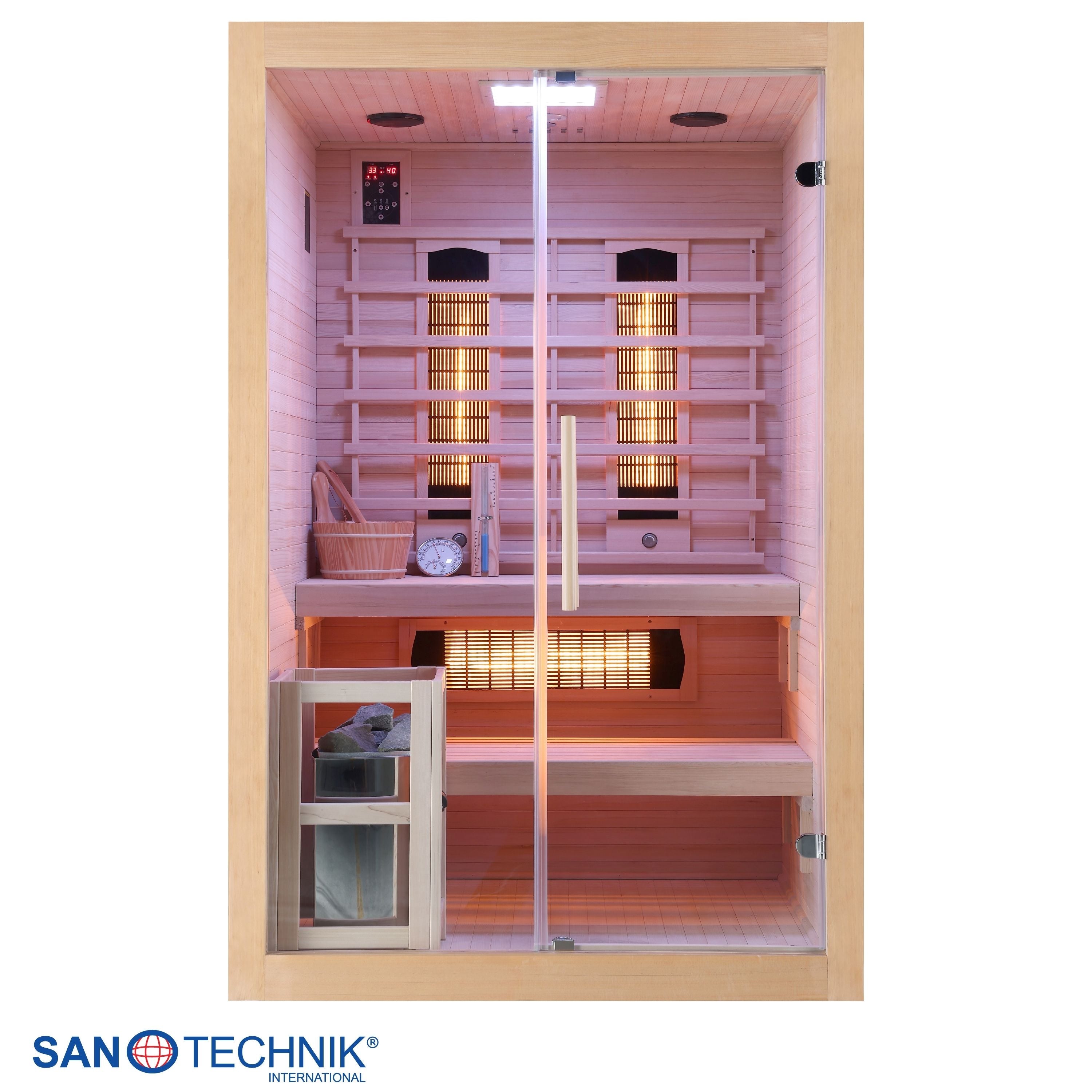 Infrarot und Finnische Sauna TWINCOMBI für 2 Personen