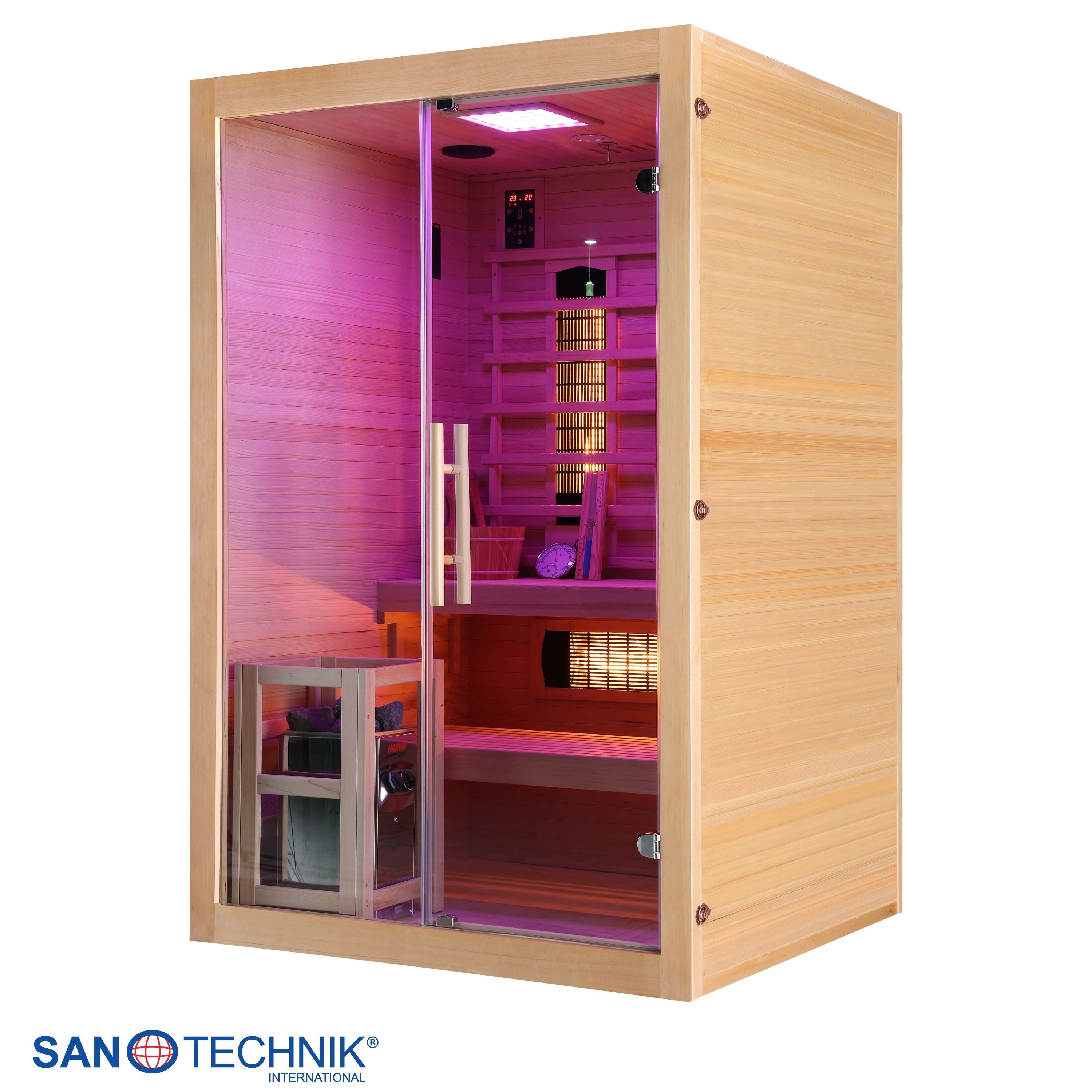 Infrarot und Finnische Sauna TWINCOMBI für 2 Personen
