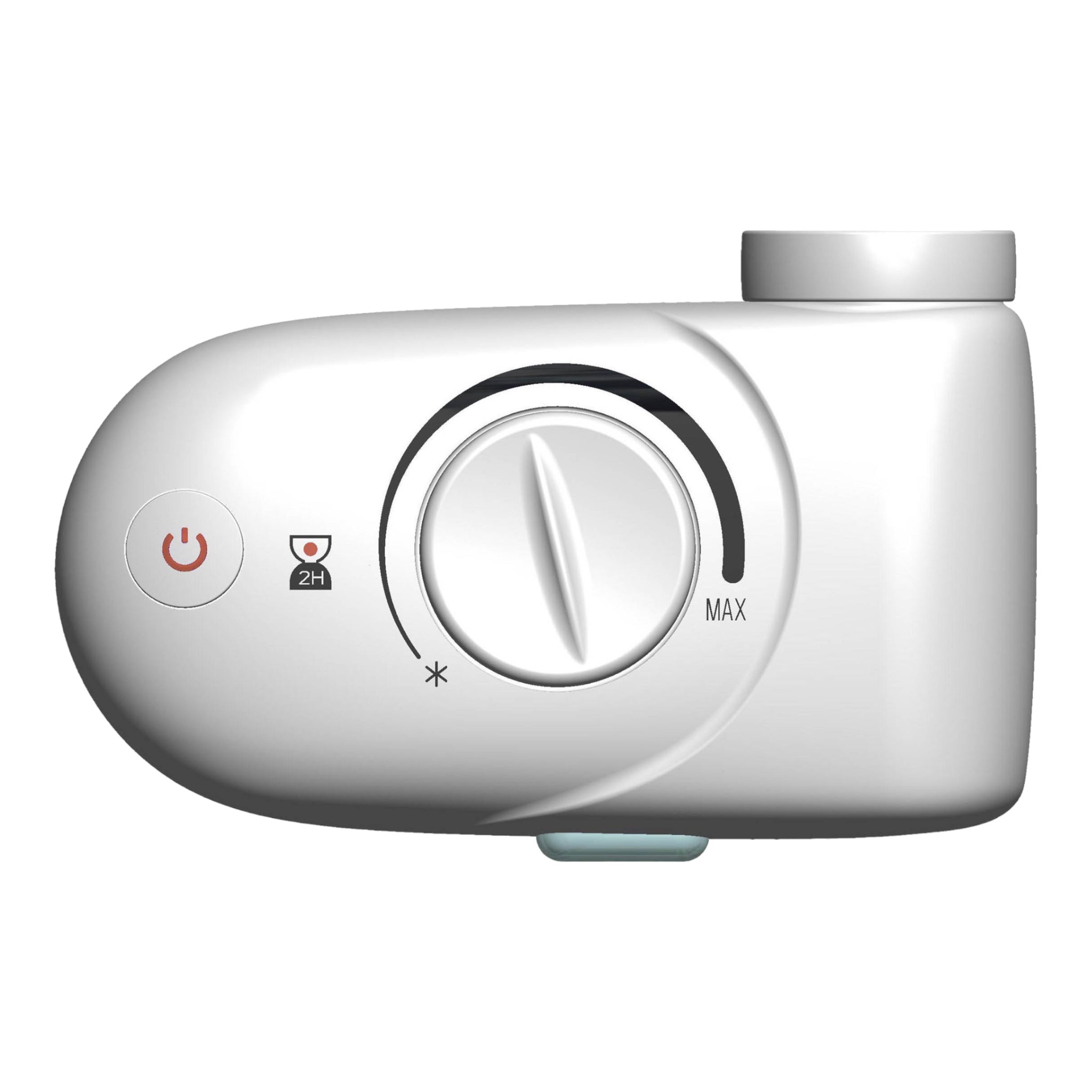 Heizstab mit weißen Analograumthermostat