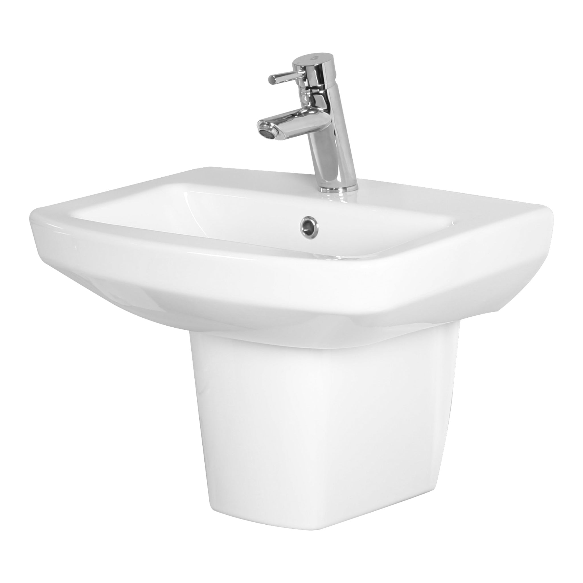 Half column for washbasin NERO
