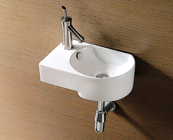 Keramik Aufbauwaschtisch links 41x27 x13 cm