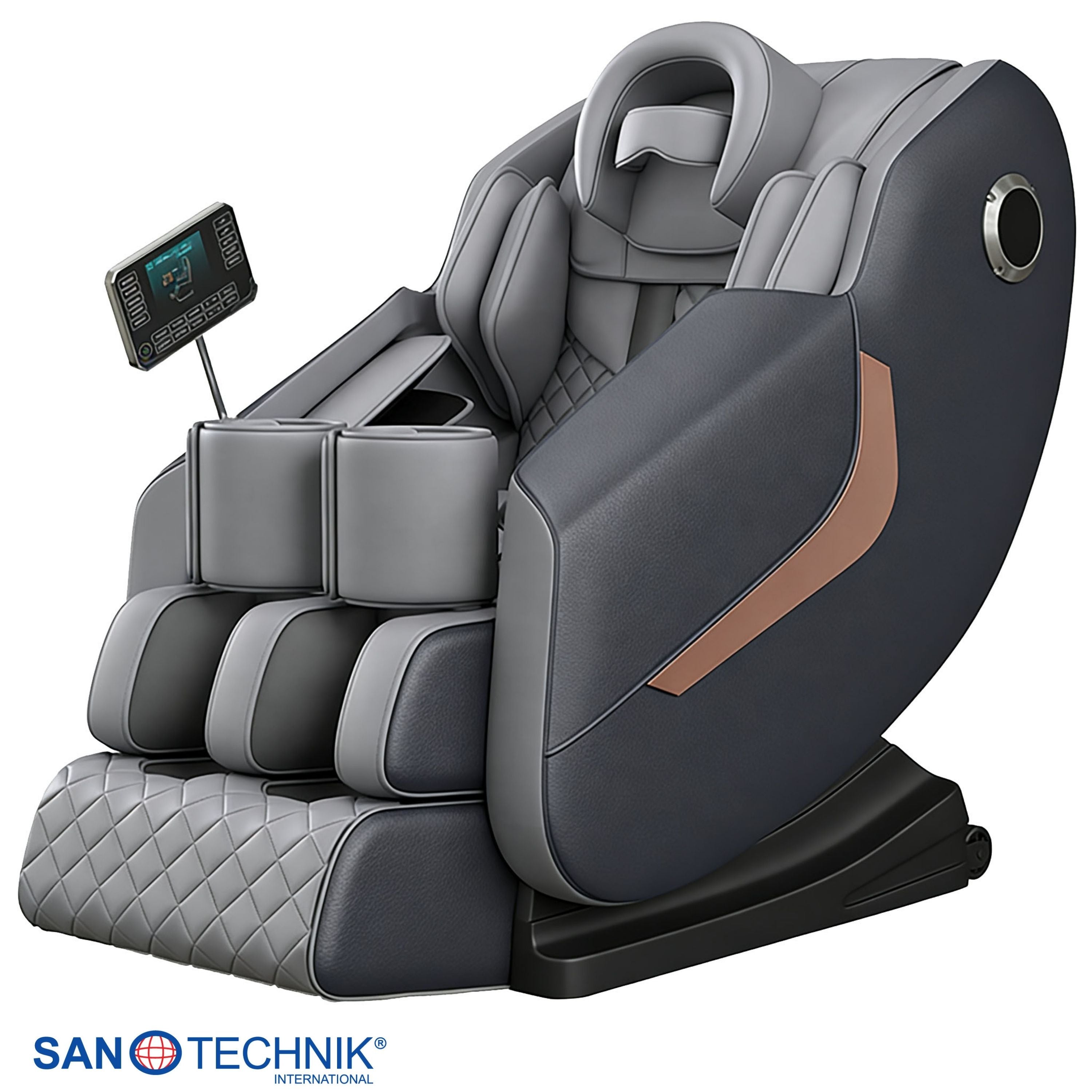 HEALORA luxury massage chair, grey