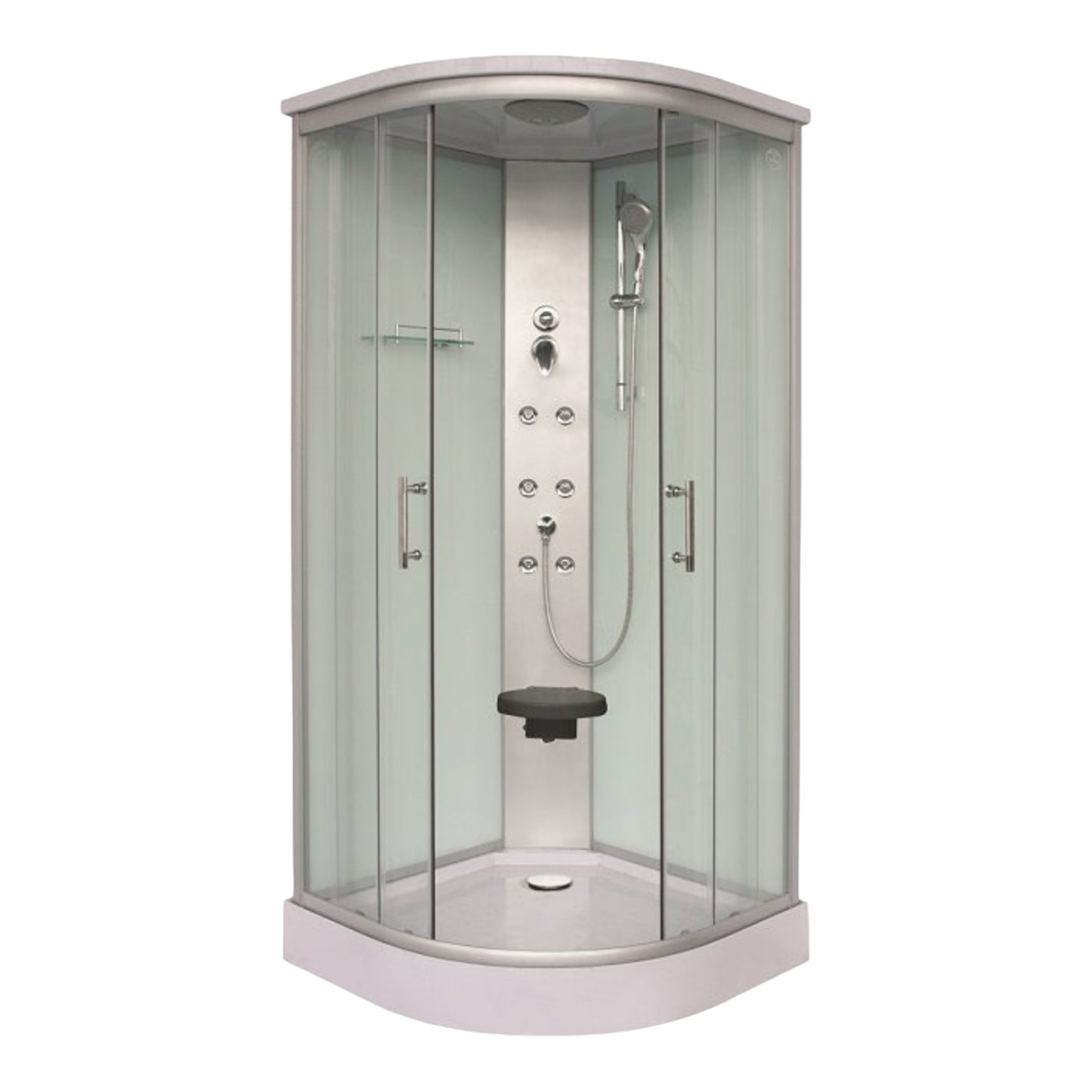 Complete shower enclosure RUMBA - with quick assembly 90x90x215 cm