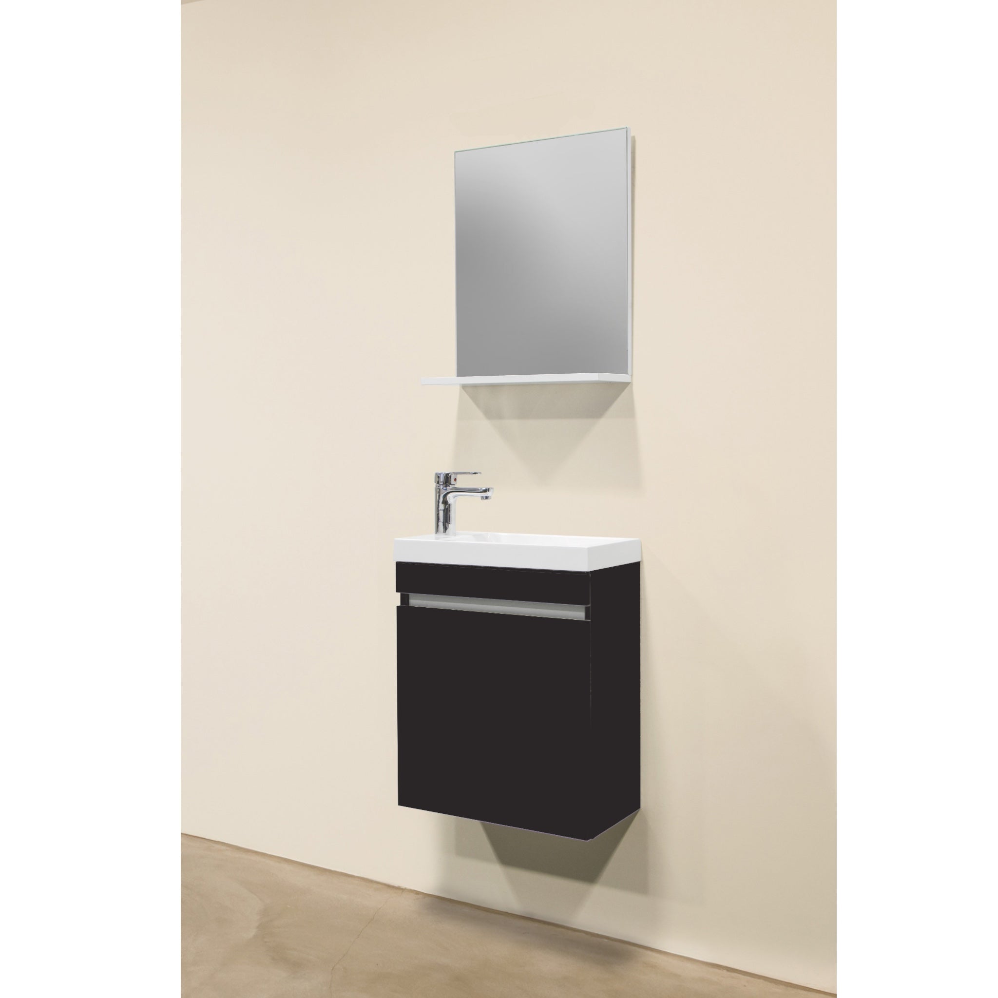 Conjunto mueble de baño NORA 48 NEGRO