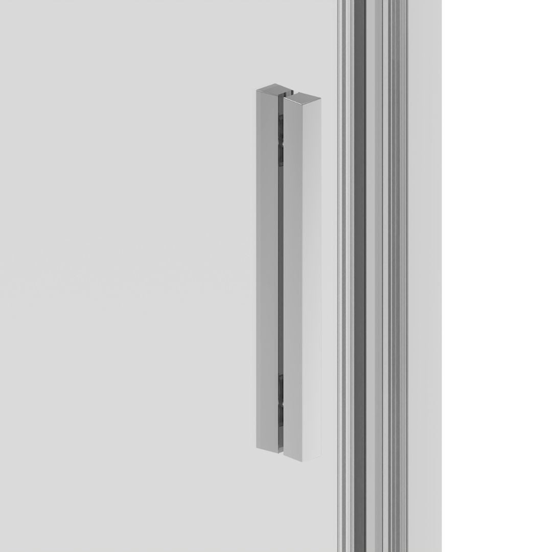Schwenktür schwarz 6mm ESG Easy-Clean in 4 verschiedenen Größen