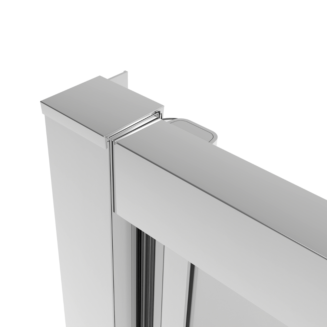 Salontür chrom 6mm ESG Easy-Clean in 3 verschiedenen Größen