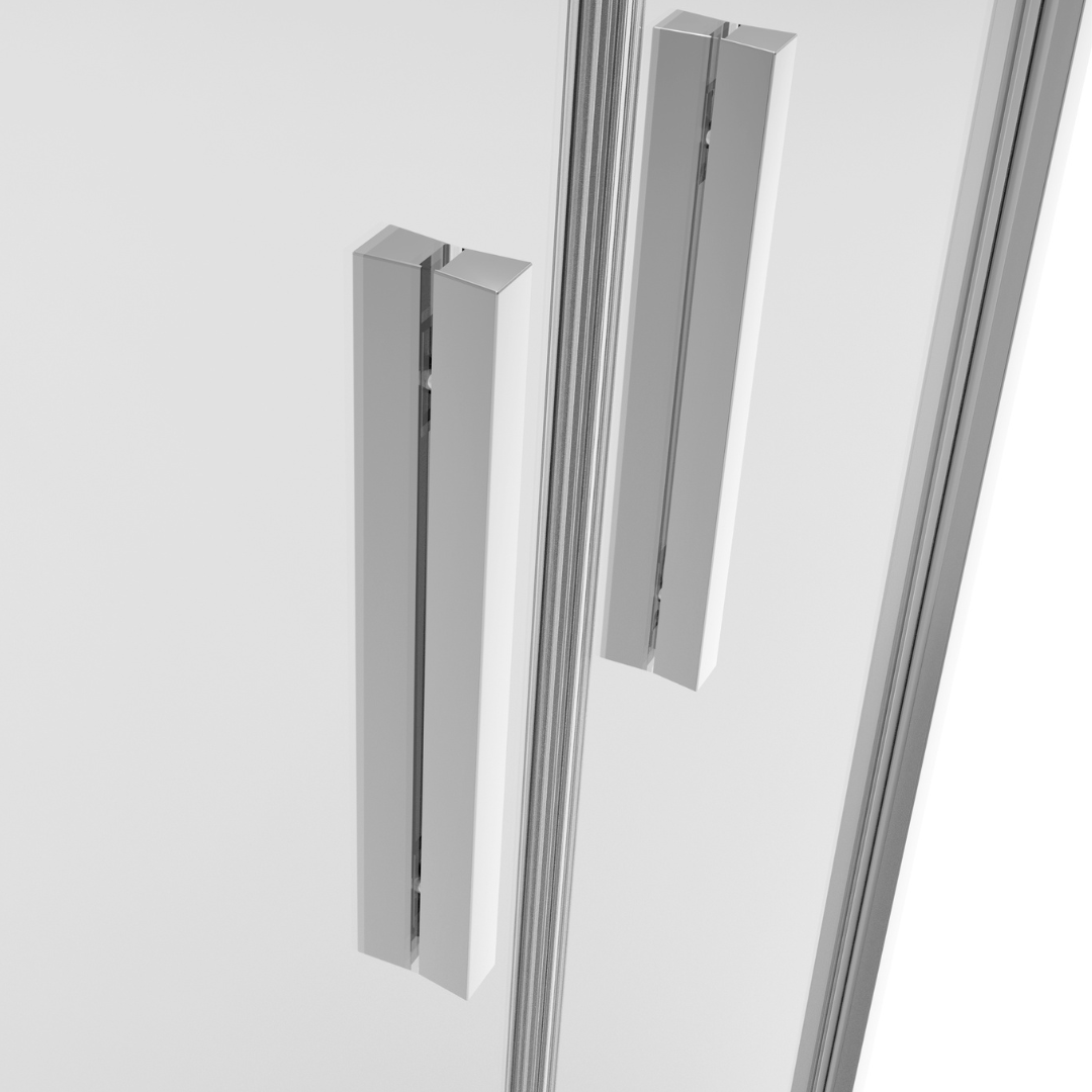 Salontür chrom 6mm ESG Easy-Clean in 3 verschiedenen Größen