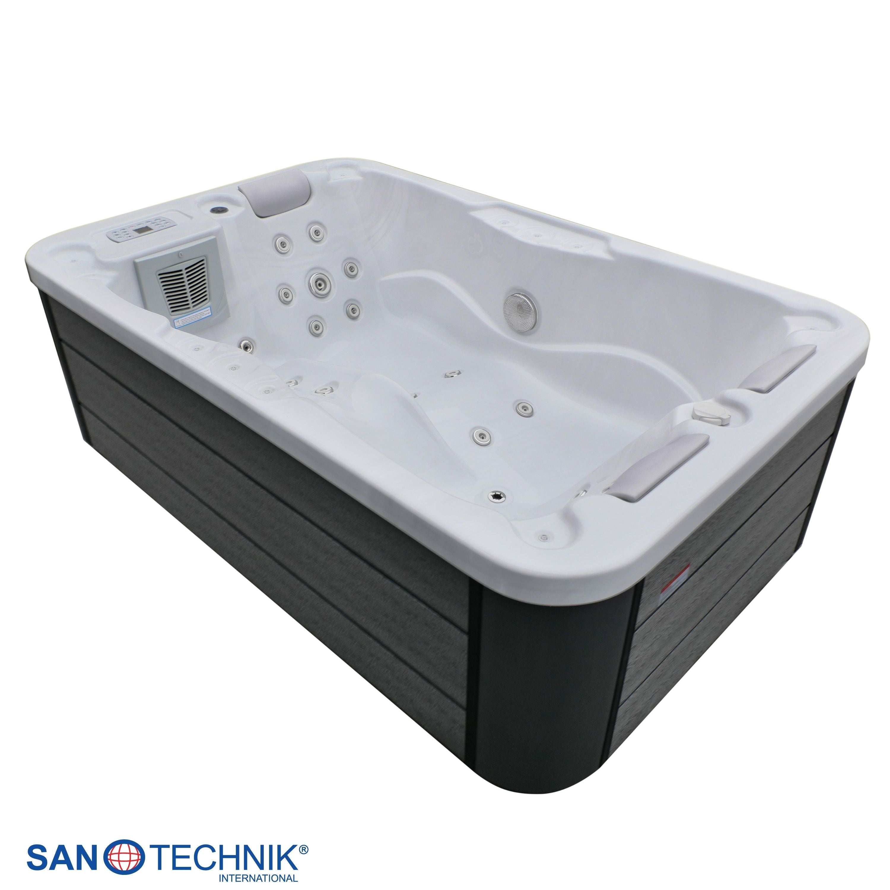 Outdoorwhirlpool Modena WHITE MARBLE inkl. Abdeckung