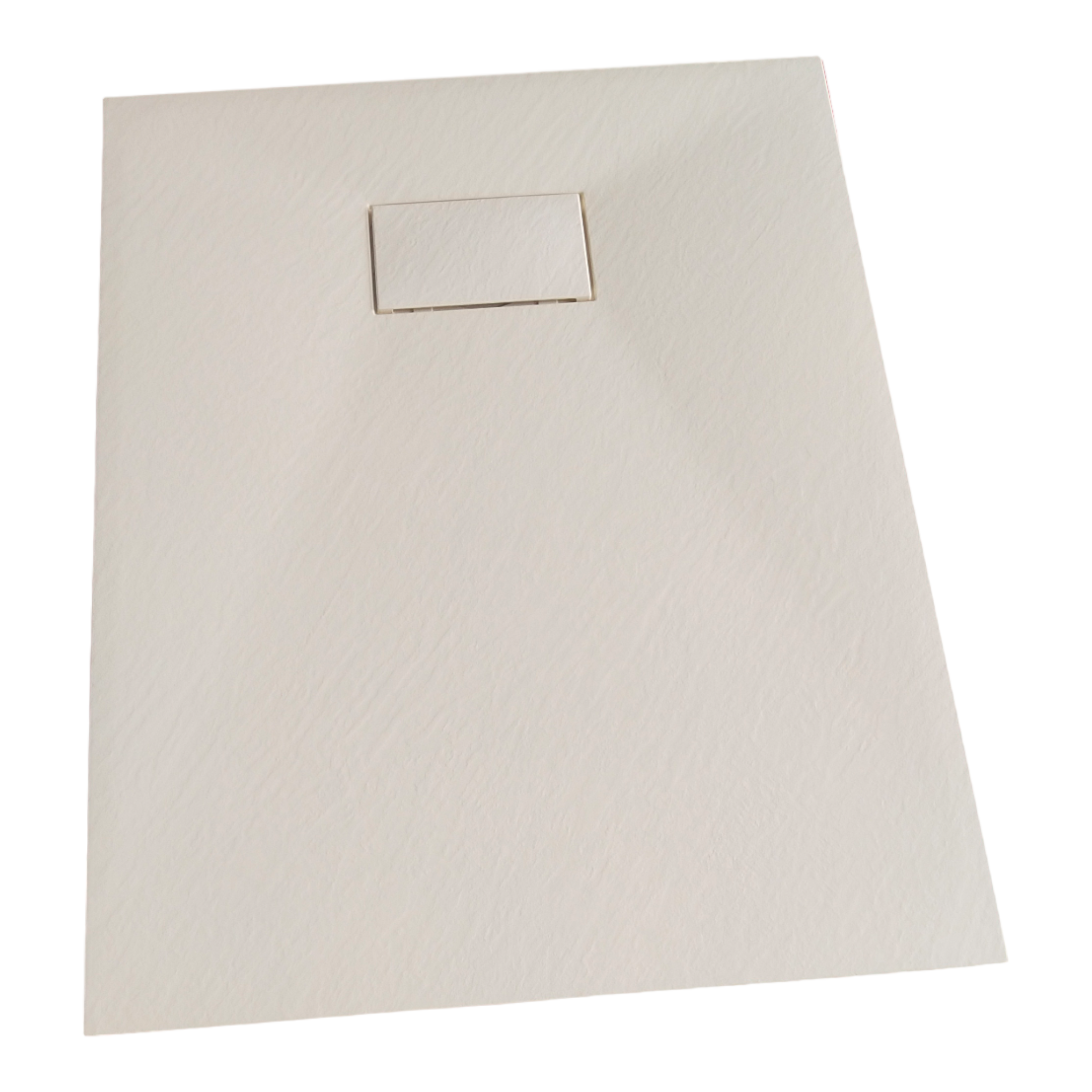 SMC Brausetasse 120x80 cm | Weiß Steinoptik