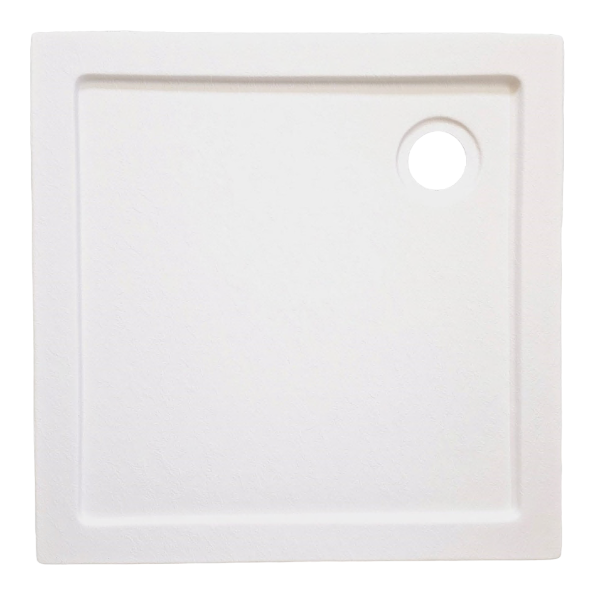Acryl Brausetasse 80x80 cm | Weiß